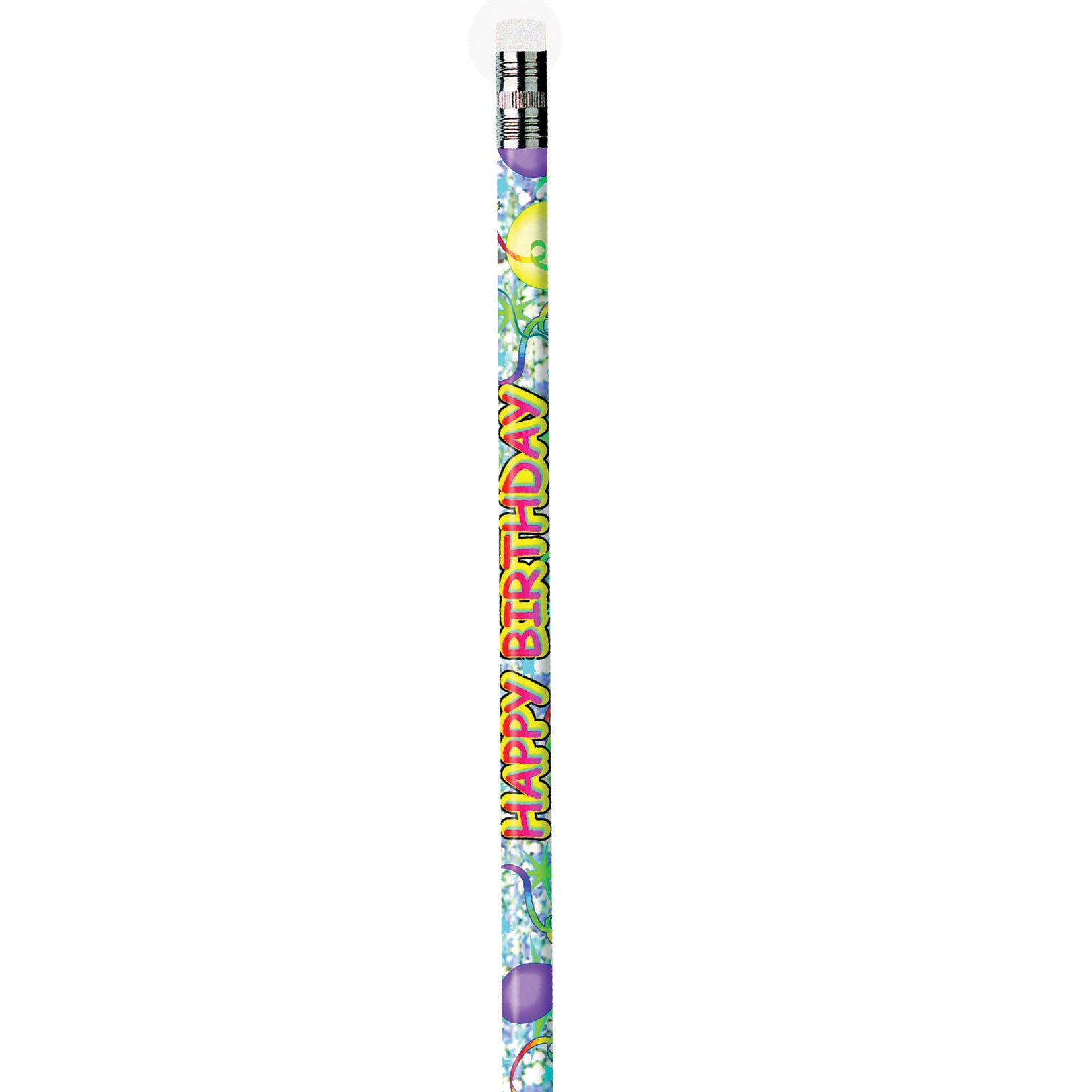 Happy Birthday Glitz Pencils, 12 Per Pack, 12 Packs