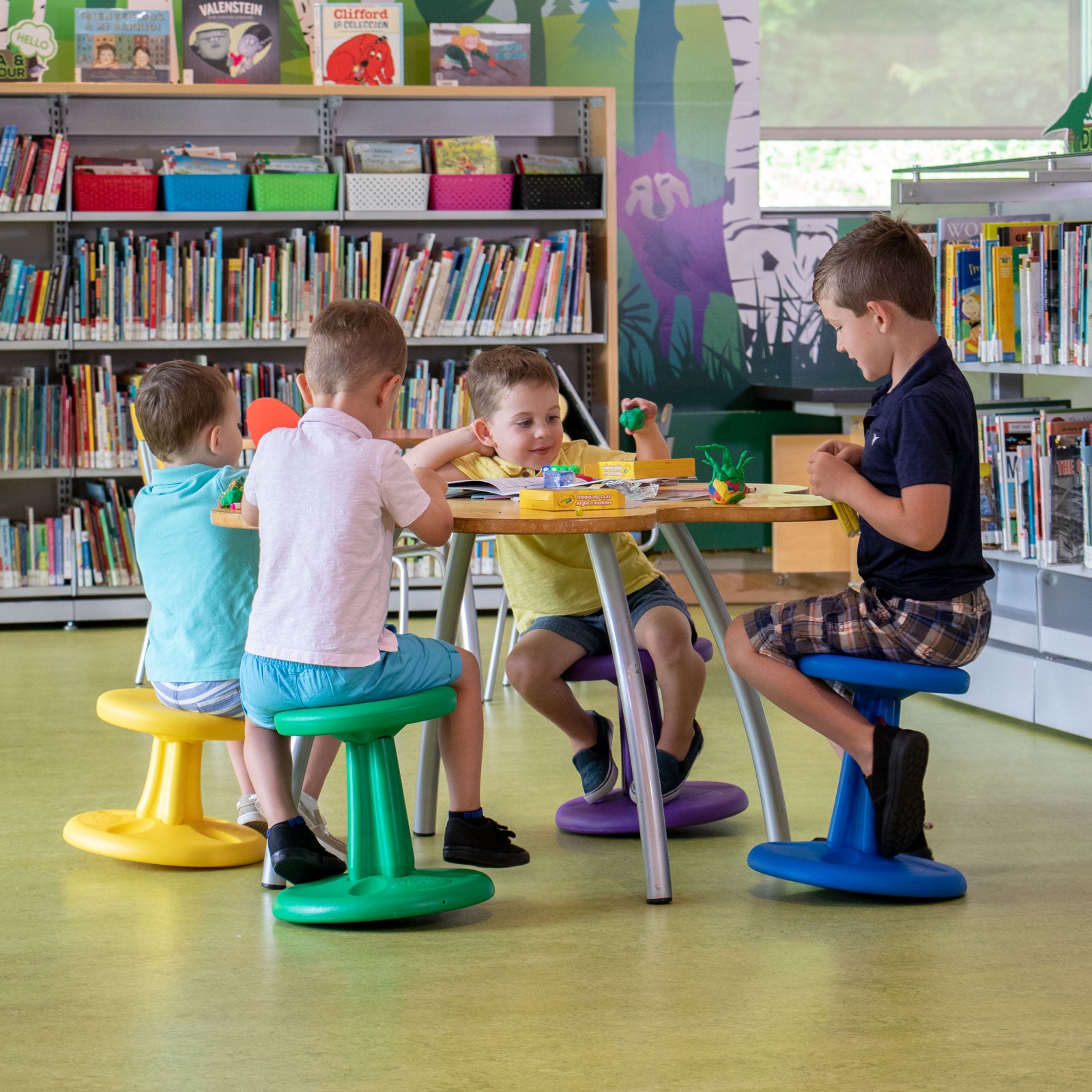 Kids Wobble Chair 14", Blue