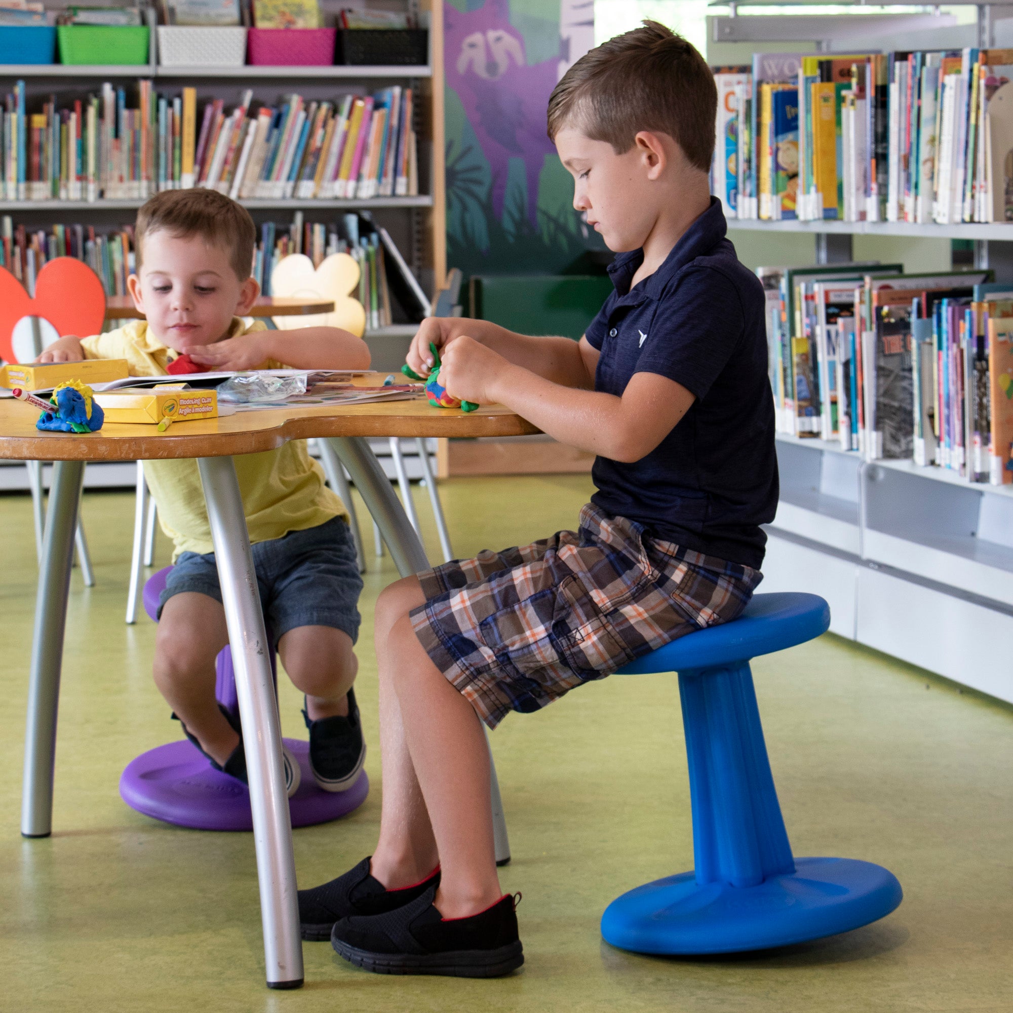 Kids Wobble Chair 14", Dark Blue