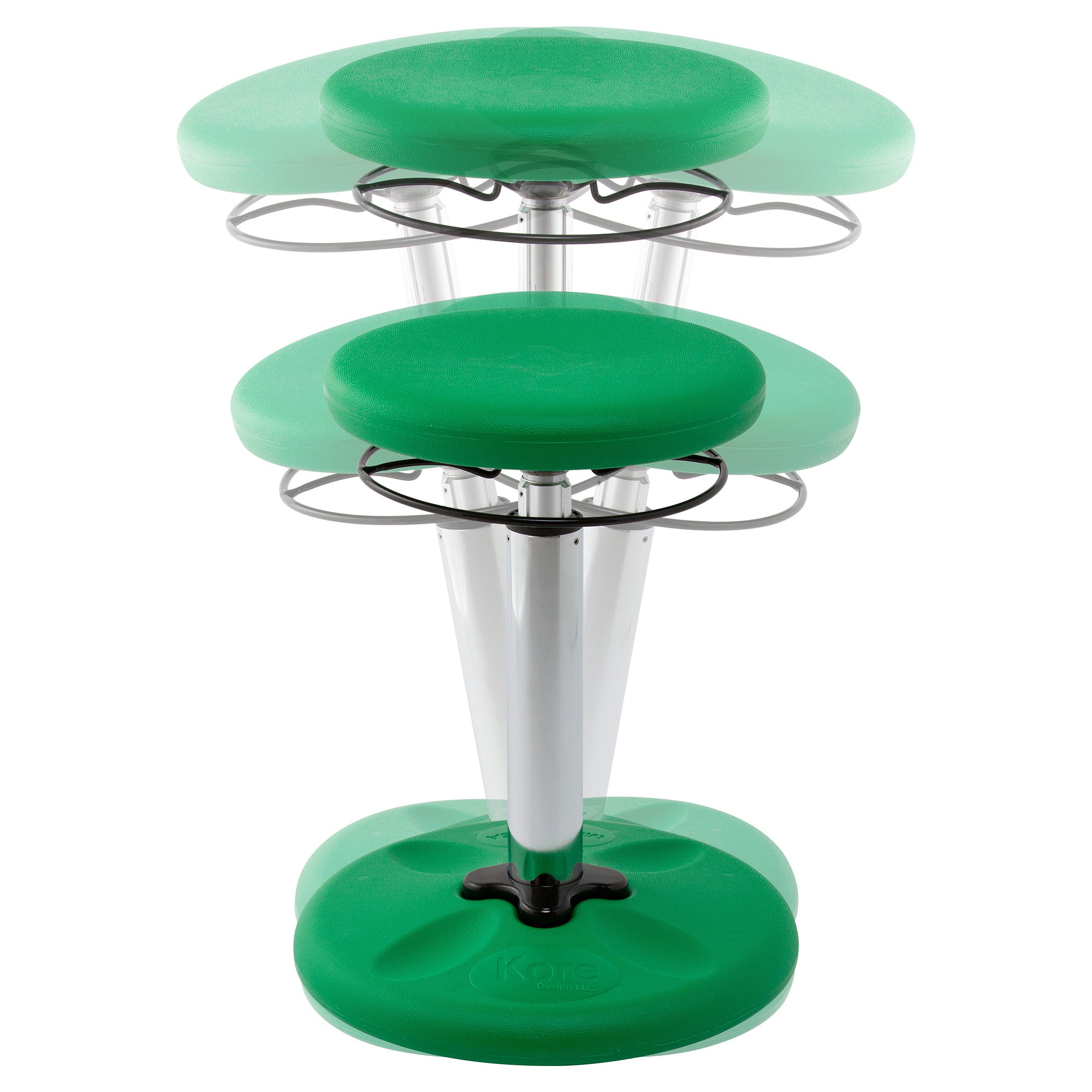 Kids Adjustable Tall Wobble Chair 16.5-24", Green