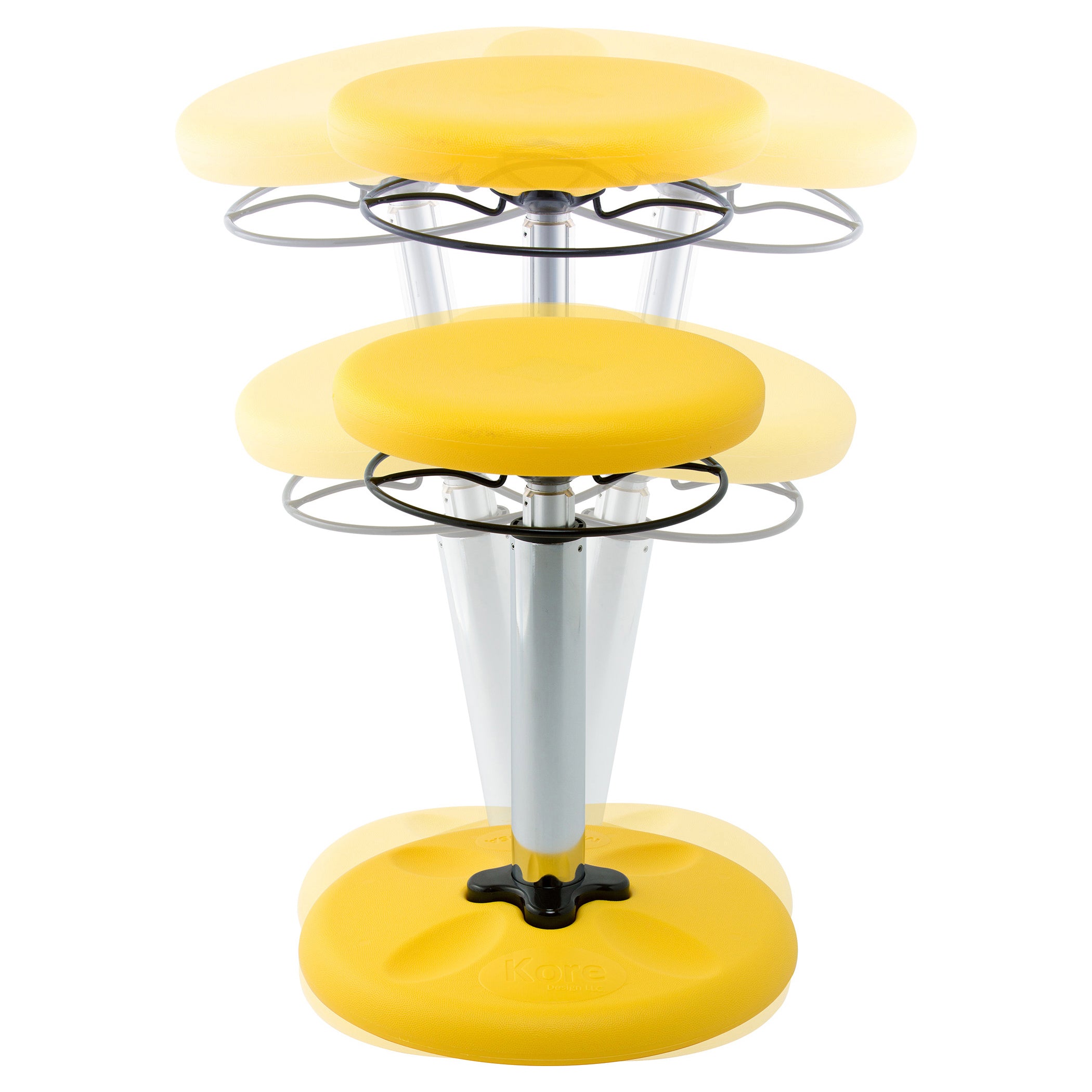 Kids Adjustable Tall Wobble Chair 16.5-24", Yellow