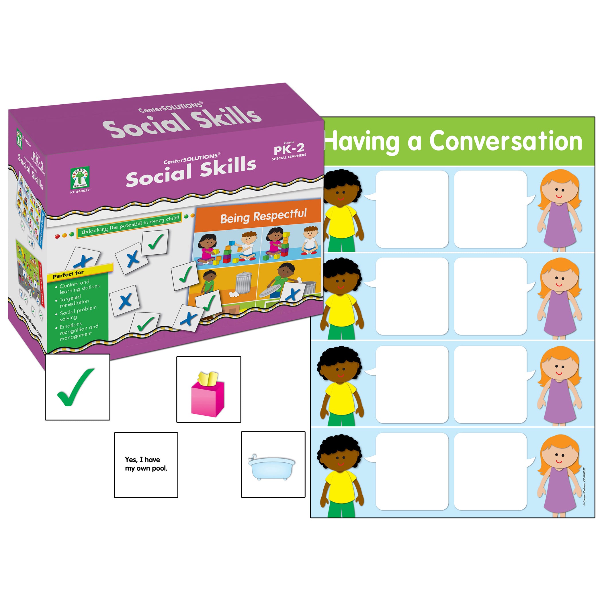 Social Skills File Folder Game