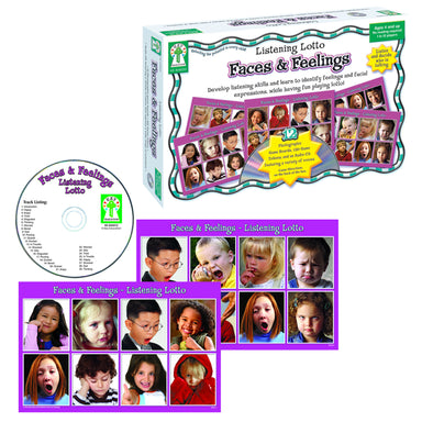 Listening Lotto: Faces and Feelings Board Game, Grade PK-1 - A1 School Supplies