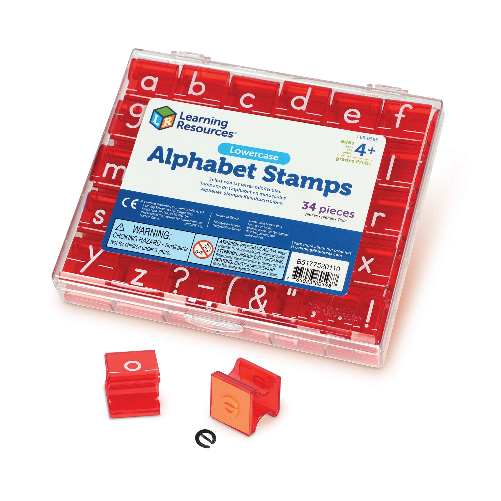 Lowercase Alphabet & Punctuation Stamps Set, 2 Sets - A1 School Supplies