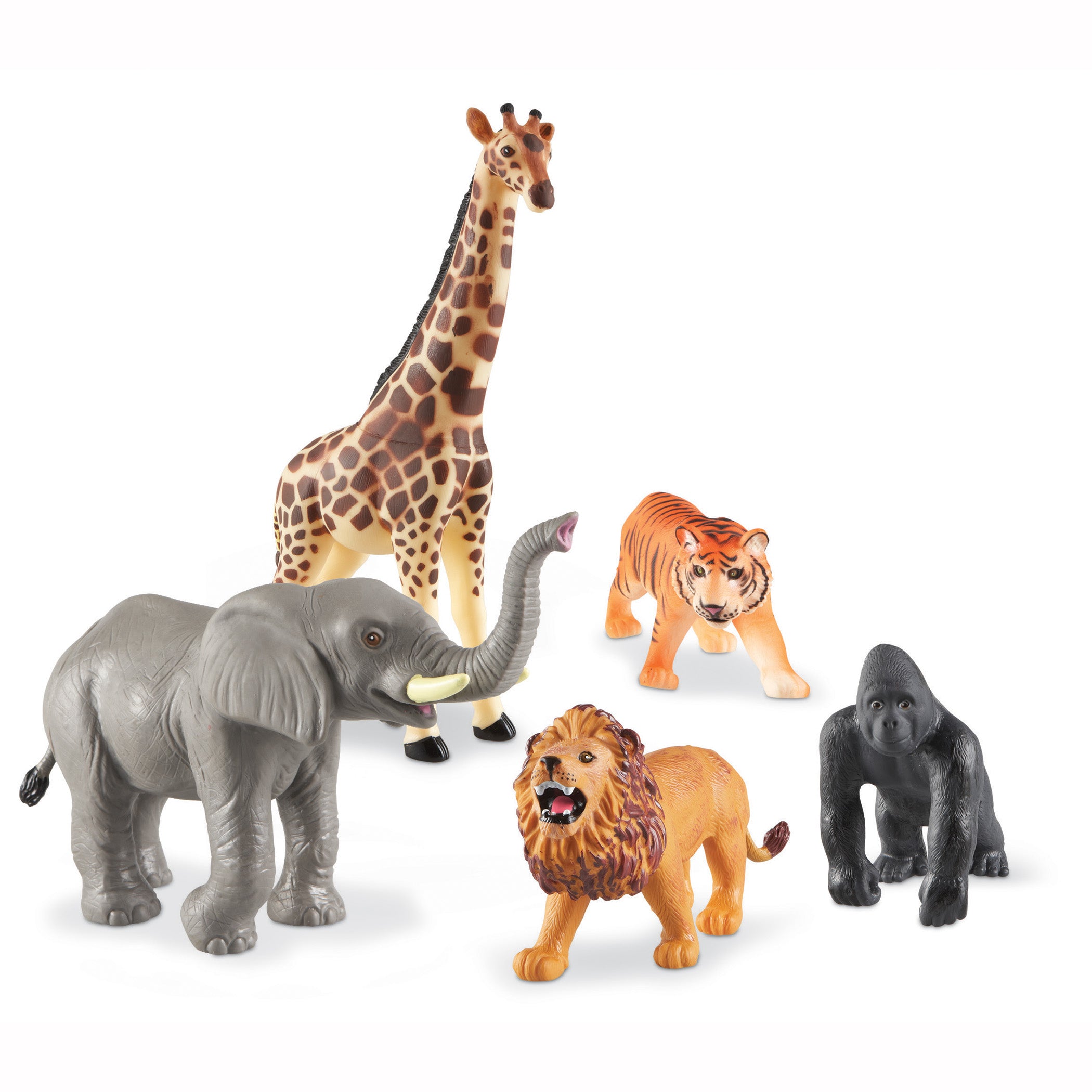 Jumbo Jungle Animals, Set of 5