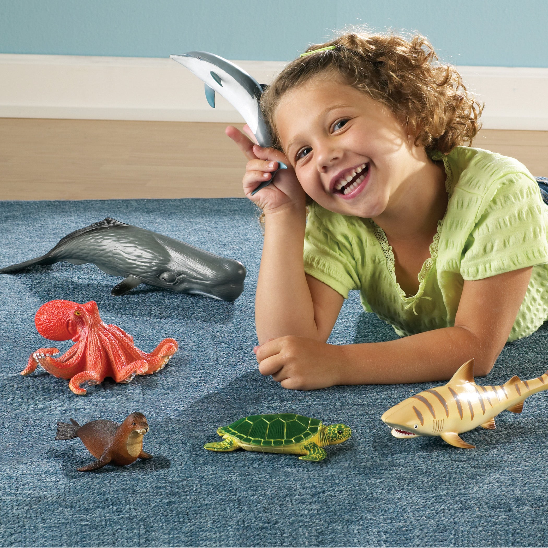 Jumbo Ocean Animals, Set of 6