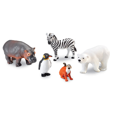 Jumbo Zoo Animals, Set of 5 - A1 School Supplies