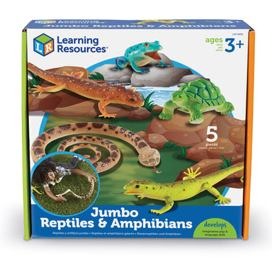 Jumbo Reptiles & Amphibians, Set of 5 - A1 School Supplies