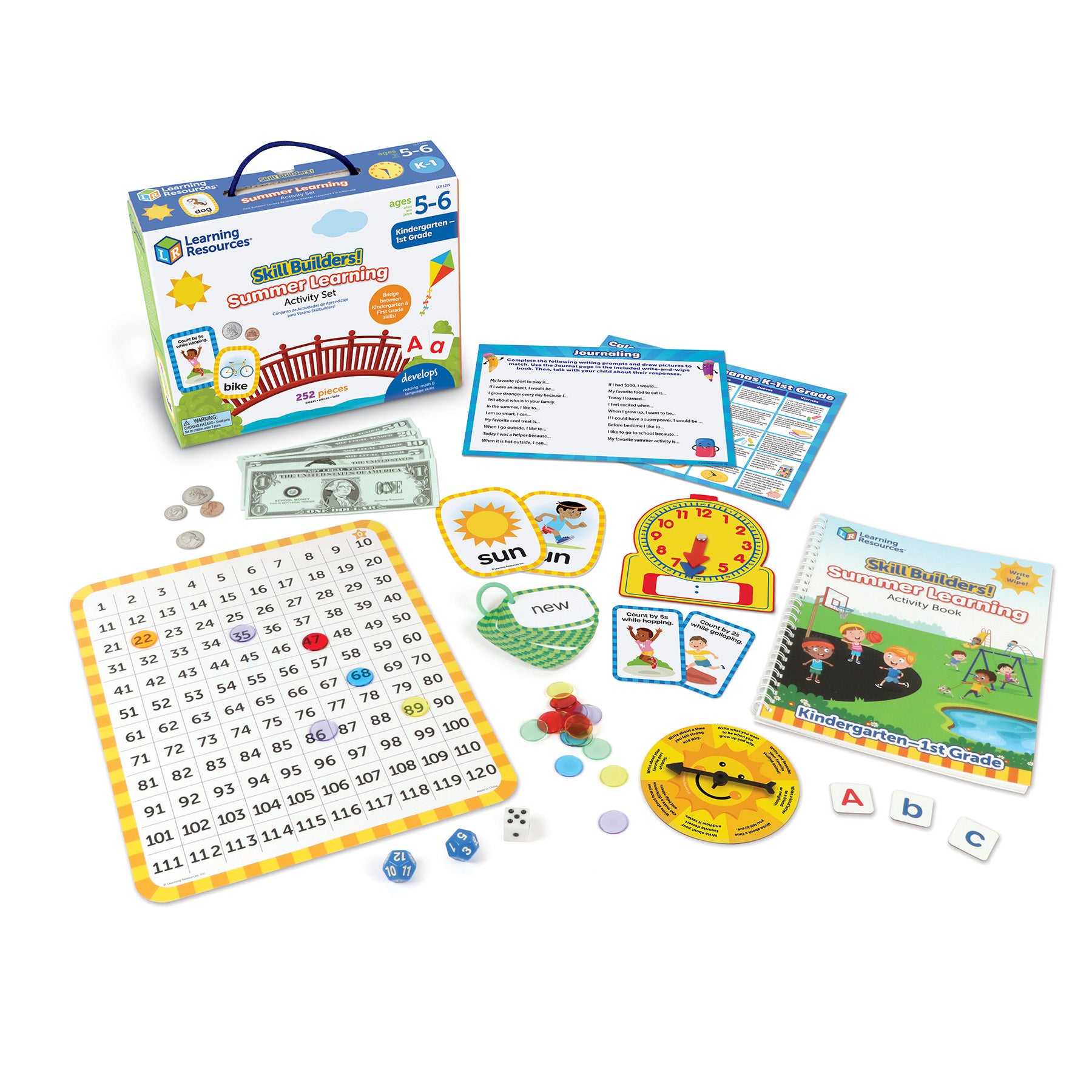 Skill Builders Summer Learning Activity Set - K to 1st