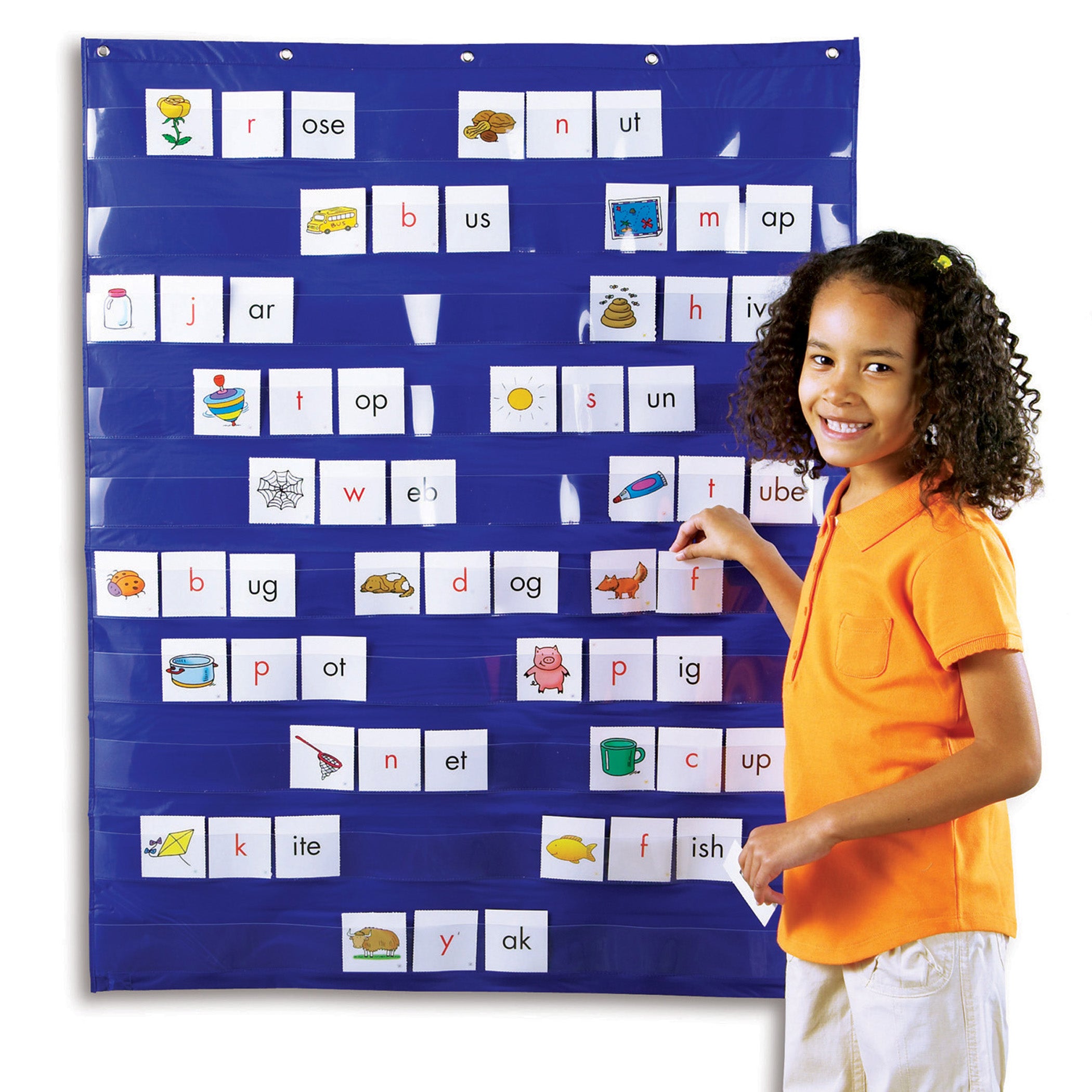 Standard Pocket Chart, 33.5" x 42", Blue