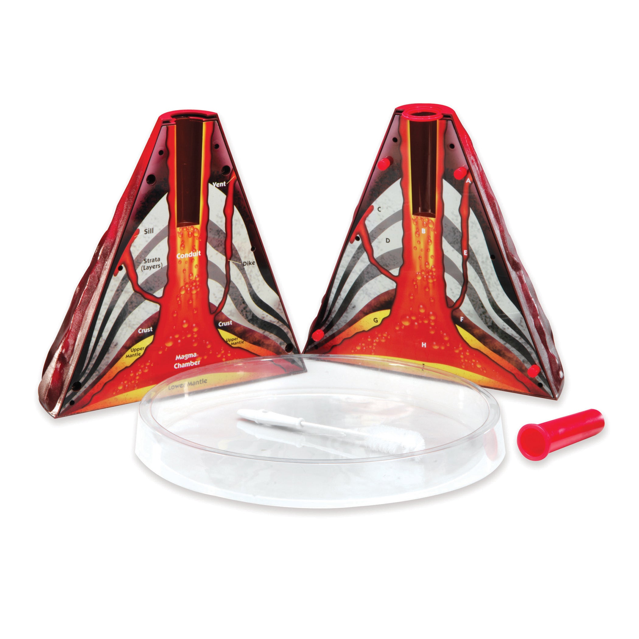 Erupting Cross-section Volcano Model - A1 School Supplies