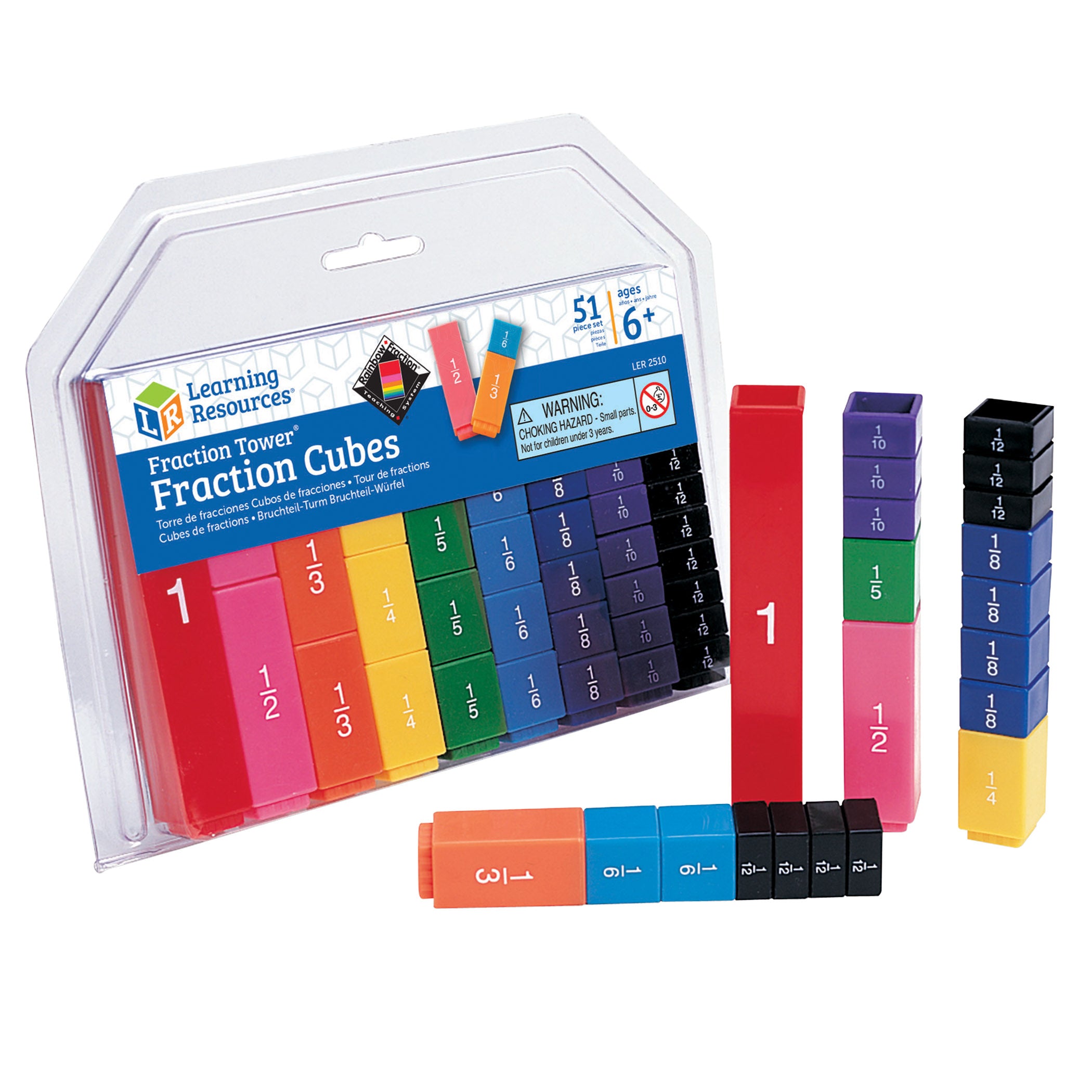 Fraction Tower® Cubes: Fraction Set