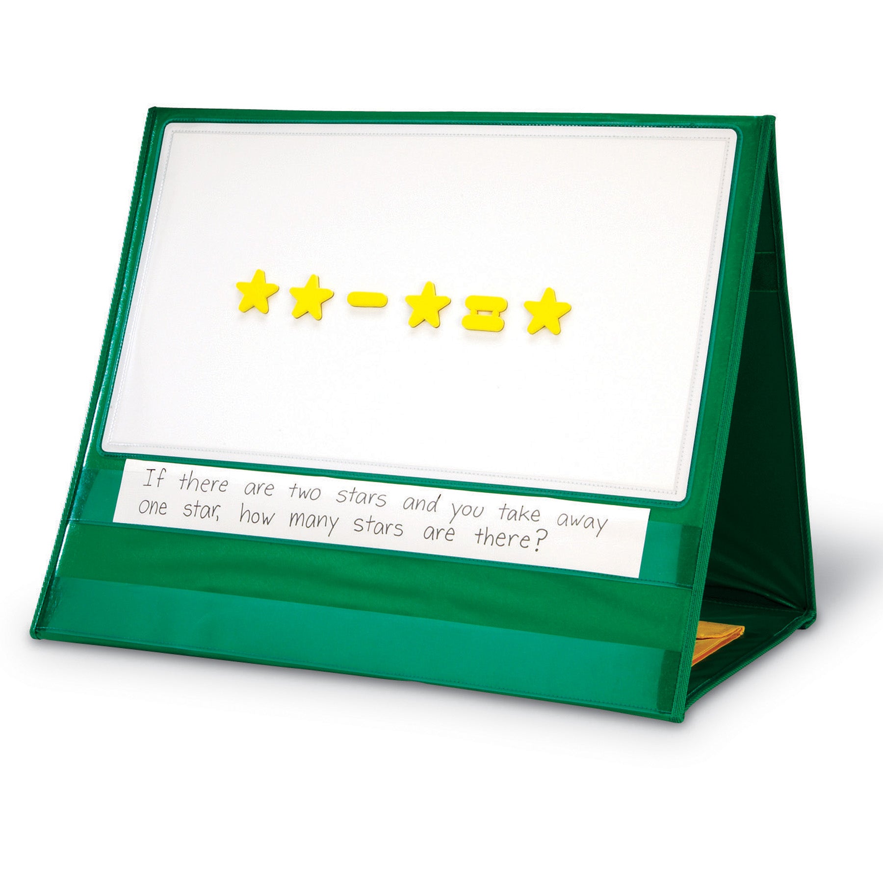 Write-On/Wipe-off Magnetic Demonstration Double-Sided Tabletop Pocket Chart