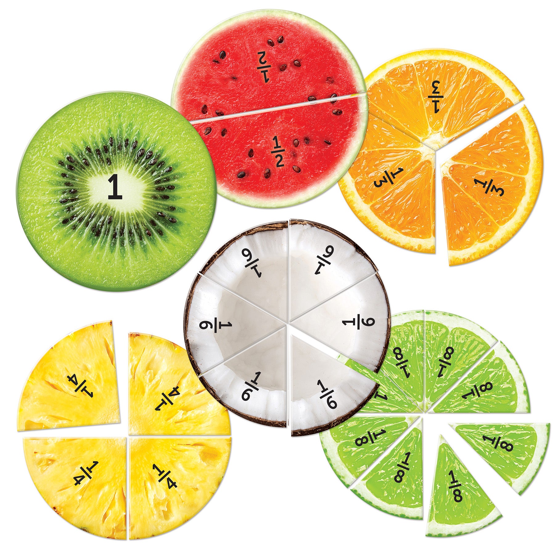 Magnetic Fruit Fractions - A1 School Supplies