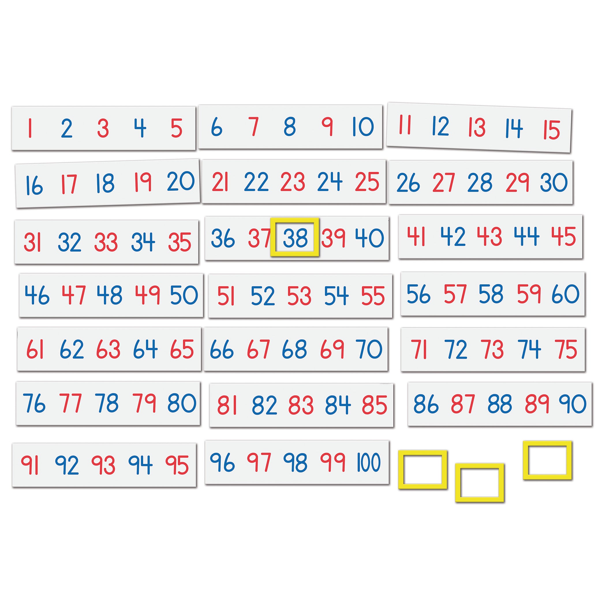 Magnetic Number Line, 1-100 - A1 School Supplies