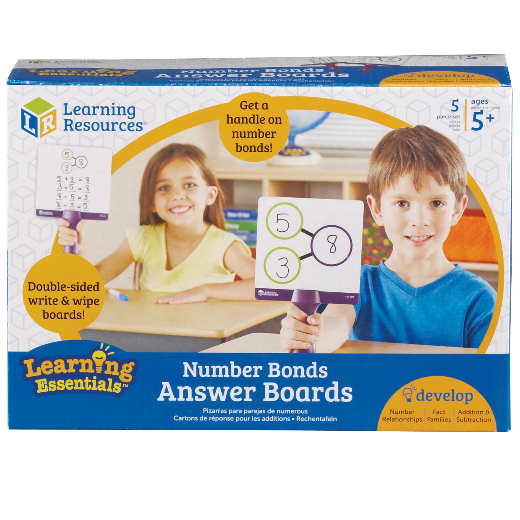 Number Bonds Answer Boards, Set of 5