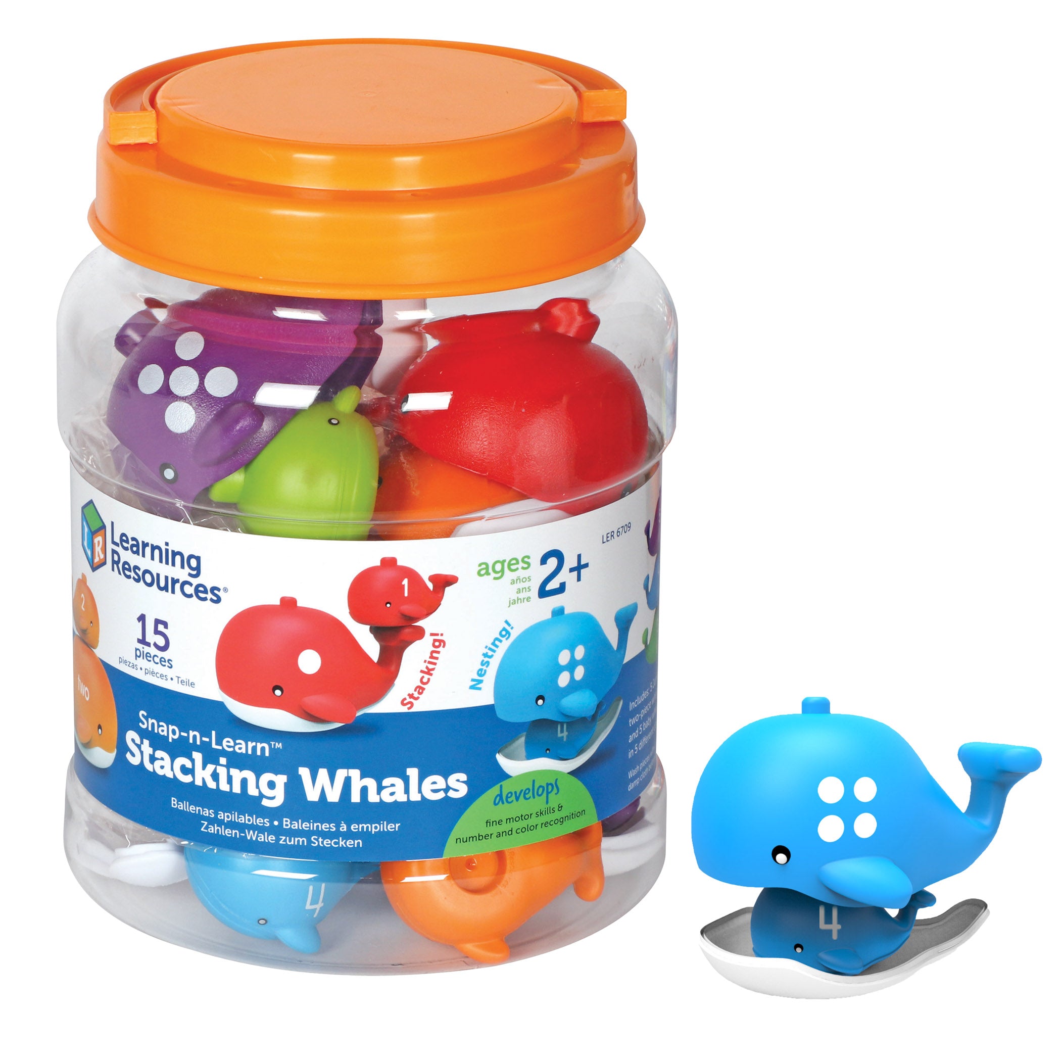 Snap-n-Learn™ Stacking Whales