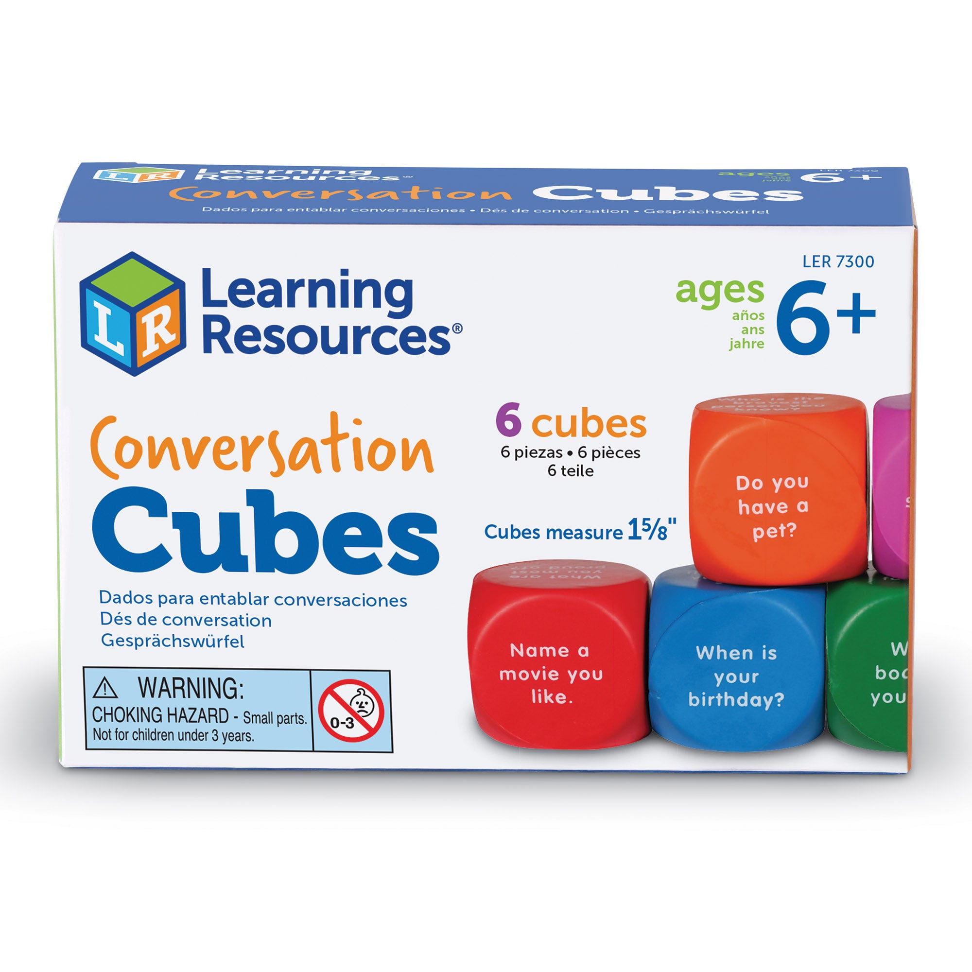 Conversation Cubes, 6 Per Set