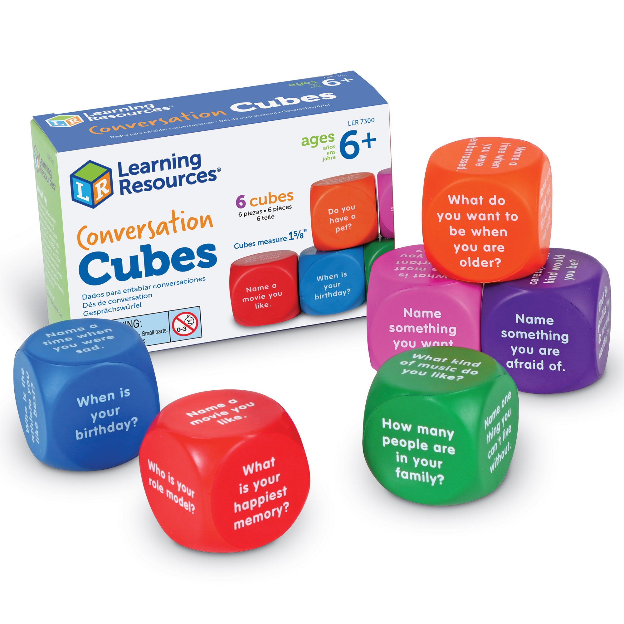 Conversation Cubes, 6 Per Set