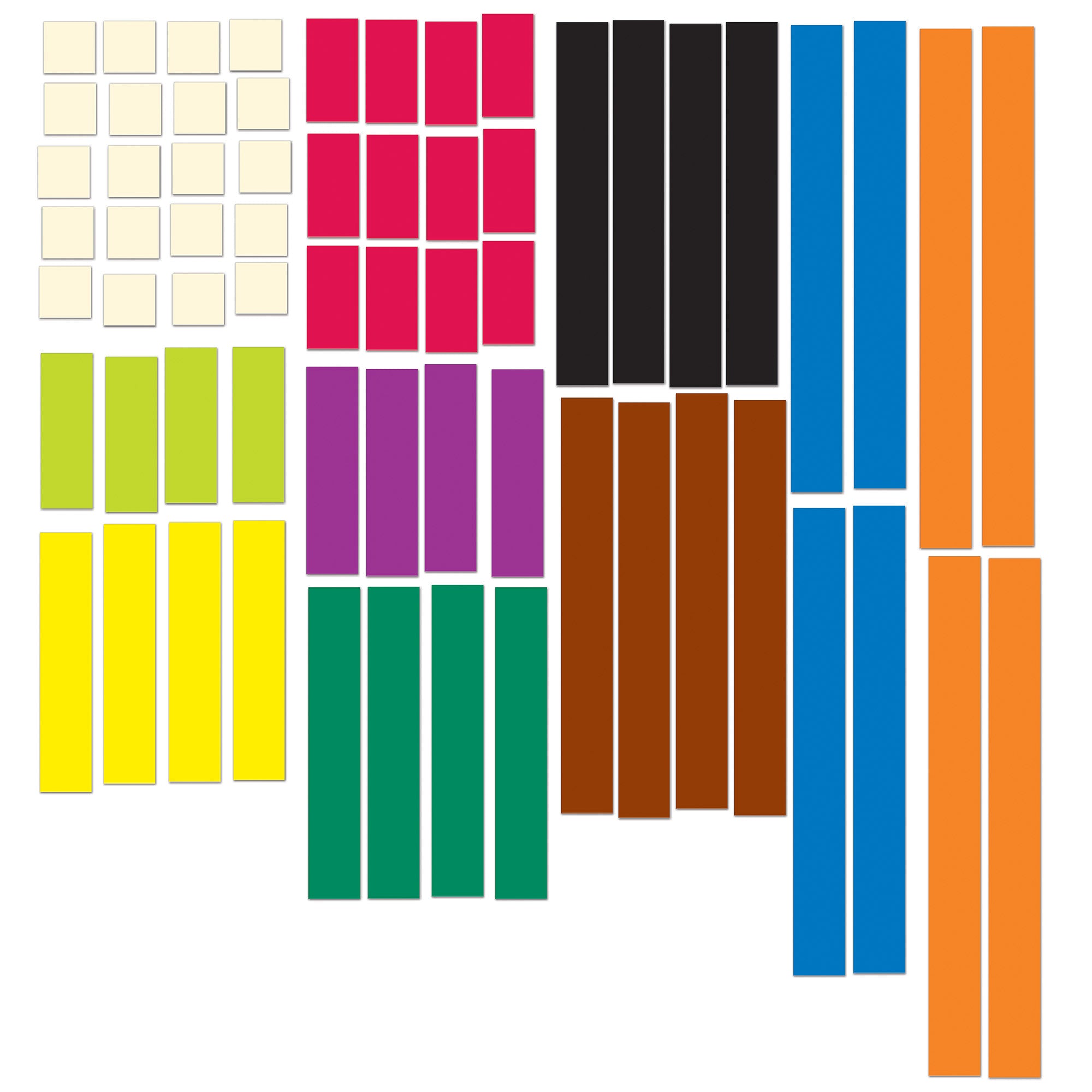 Magnetic Cuisenaire® Rods, Pack of 64