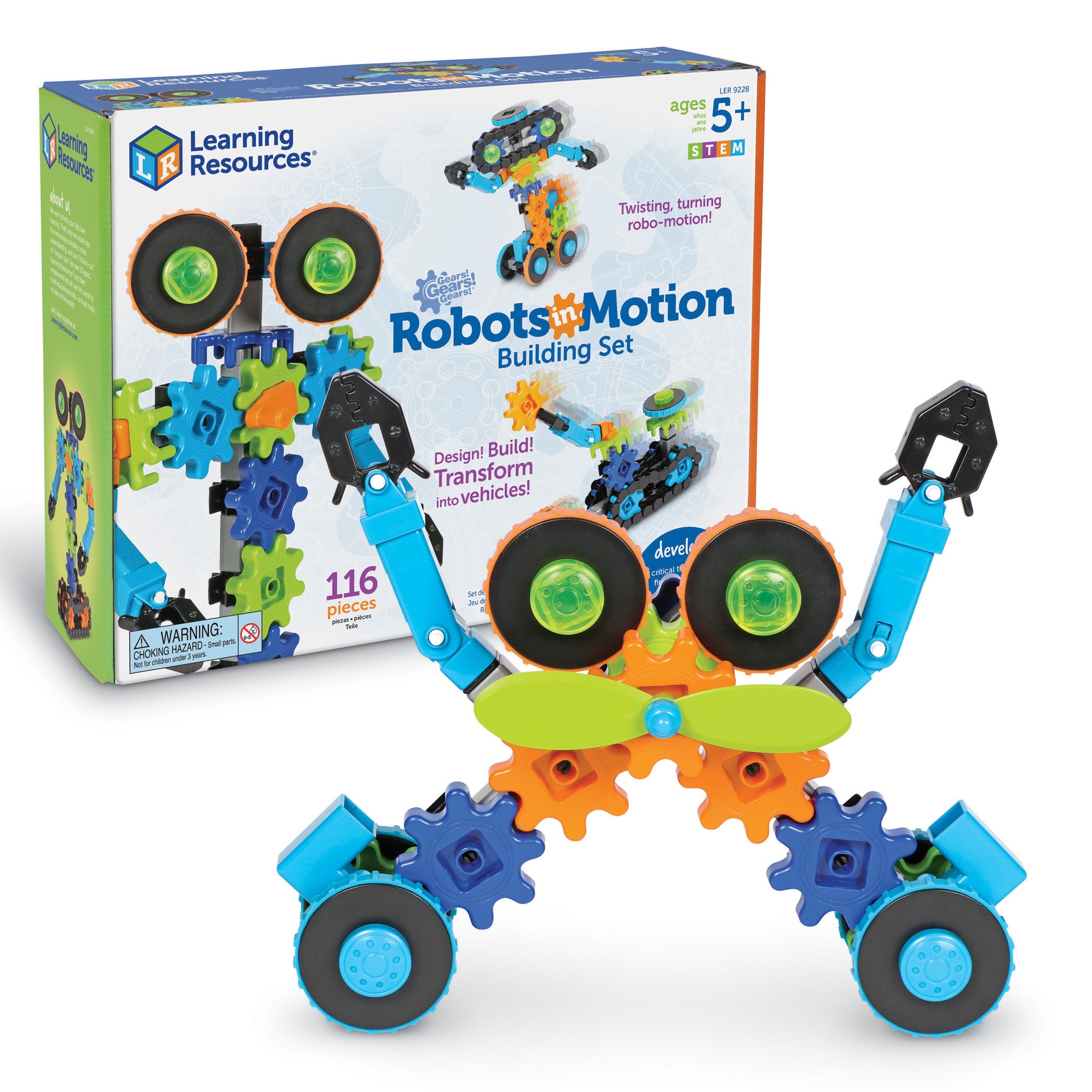 Gears! Gears! Gears!® Robots In Motion Building Set, 116 Pieces