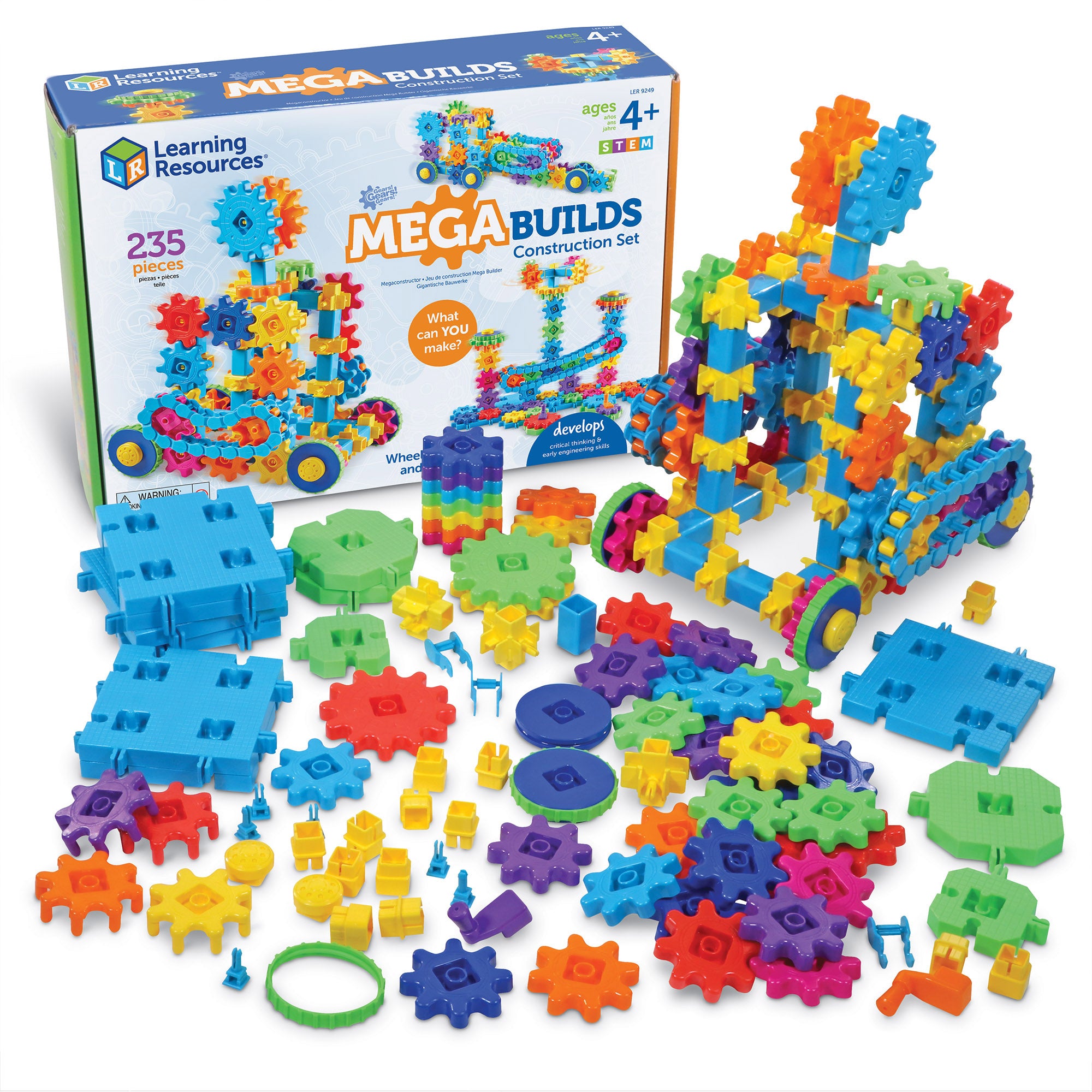 Gears! Gears! Gears!® Mega Builds Construction Set, 235 Pieces