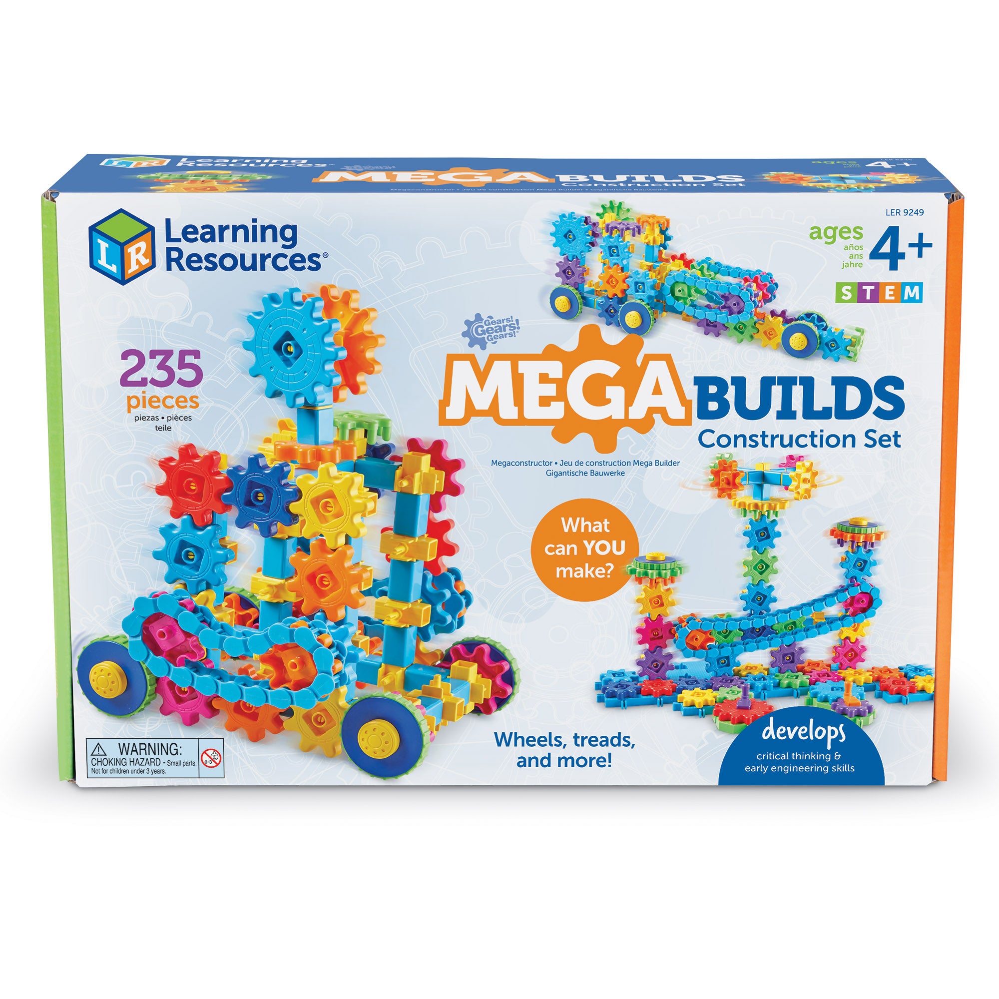 Gears! Gears! Gears!® Mega Builds Construction Set, 235 Pieces