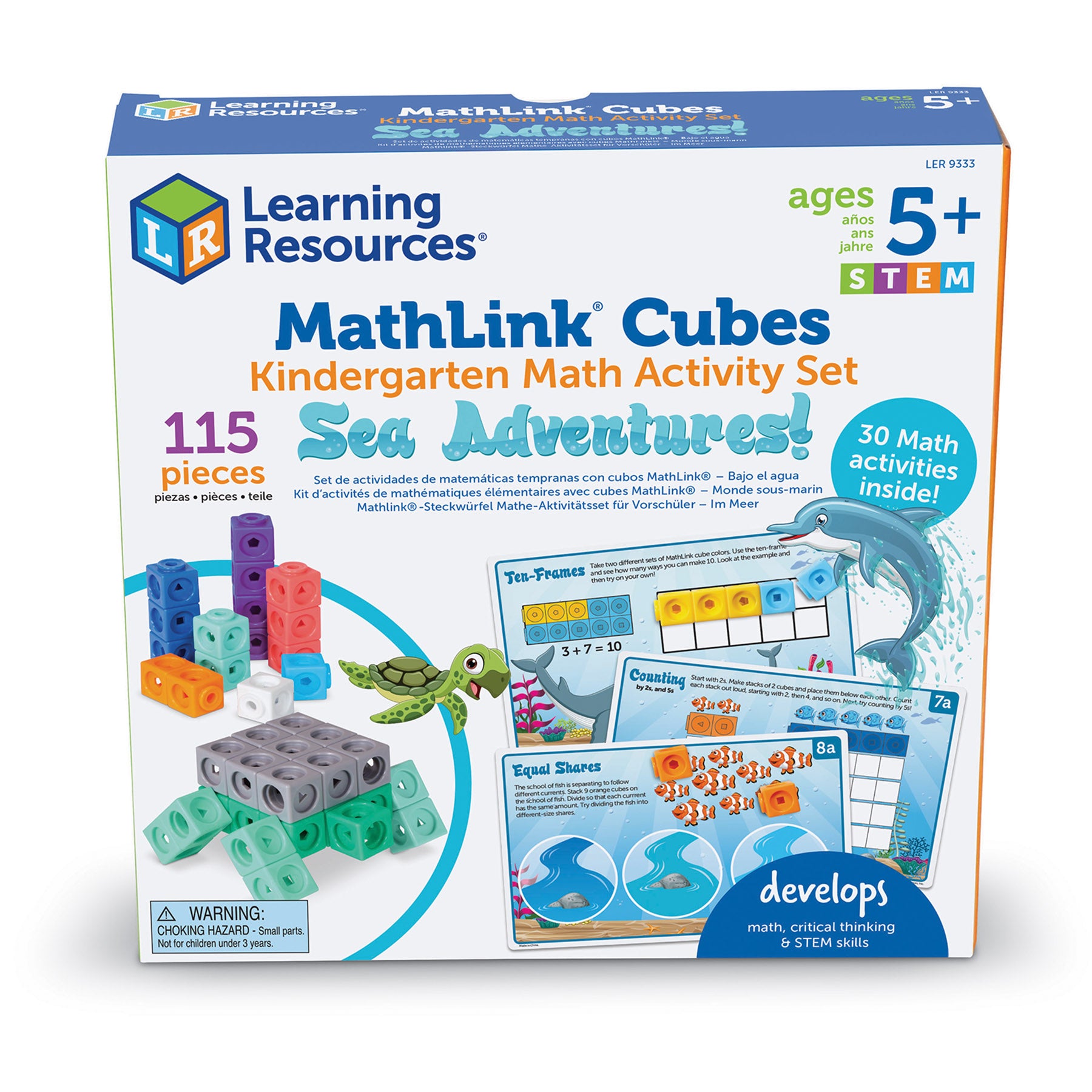 Mathlink® Cubes Kindergarten Math Activity Set: Sea Adventures!