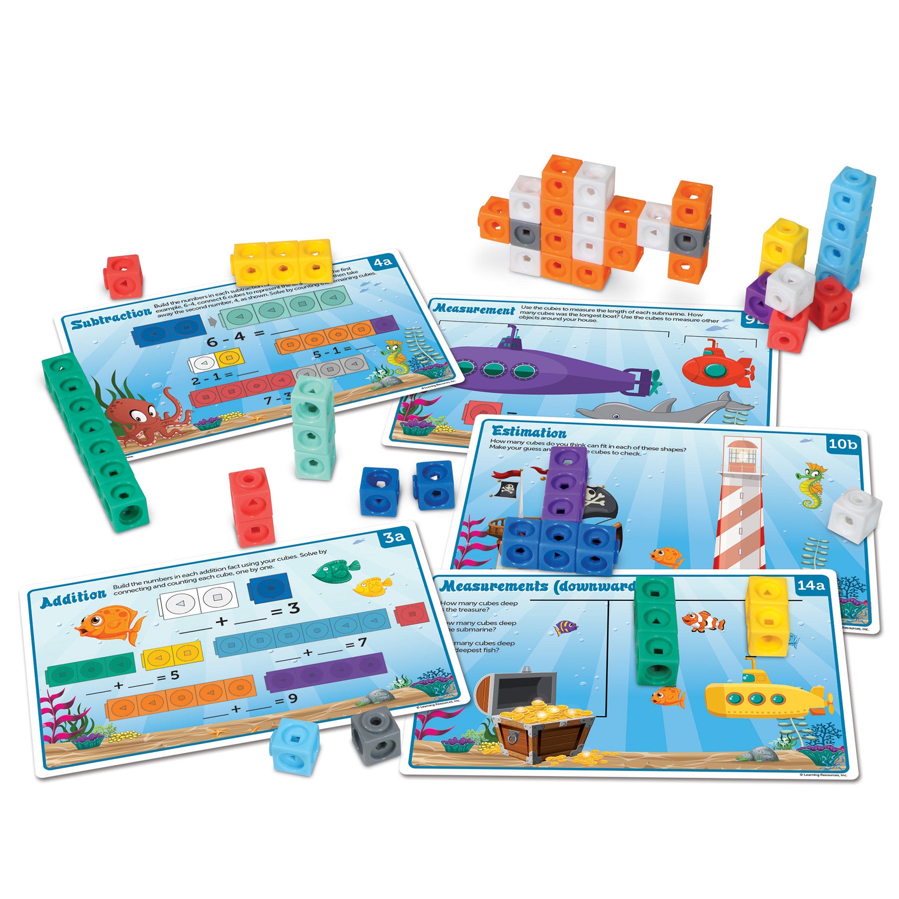 Mathlink® Cubes Kindergarten Math Activity Set: Sea Adventures! - A1 School Supplies