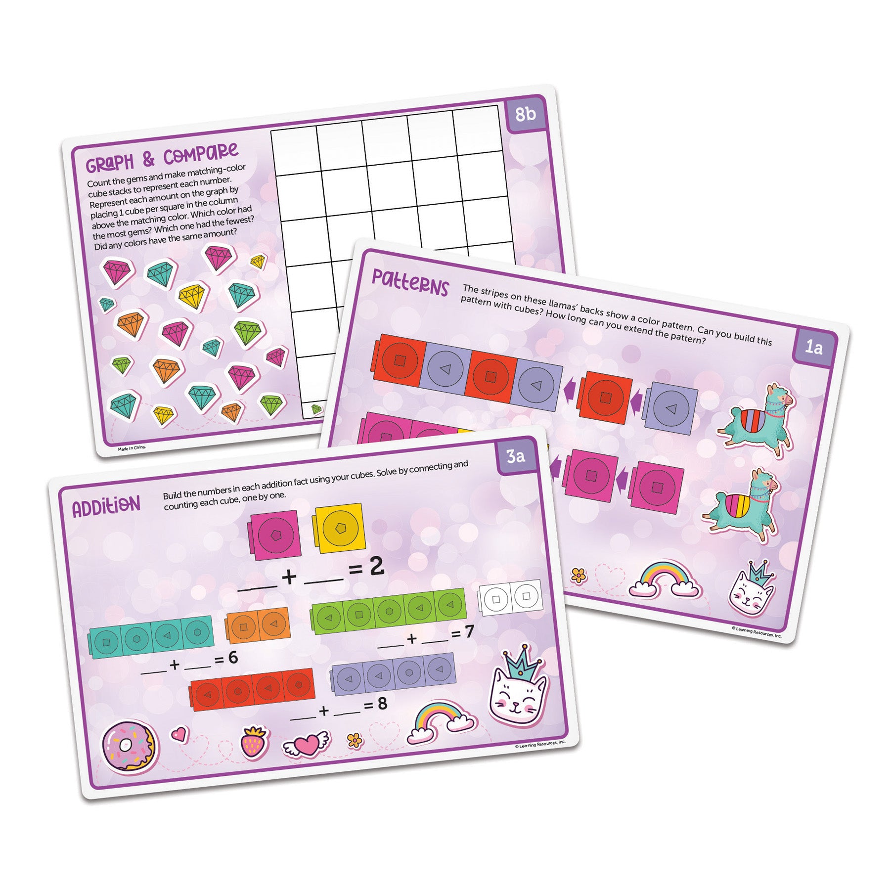 Mathlink® Cubes Kindergarten Math Activity Set: Mathatics! - A1 School Supplies