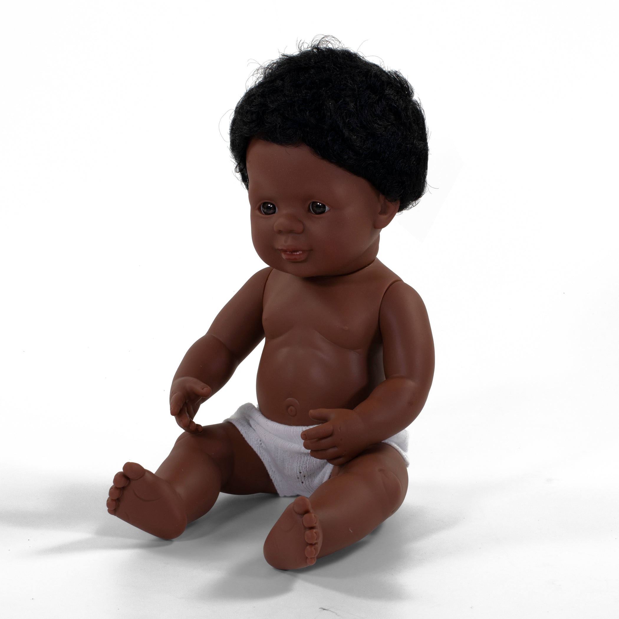 Anatomically Correct 15" Baby Doll, African-American Boy