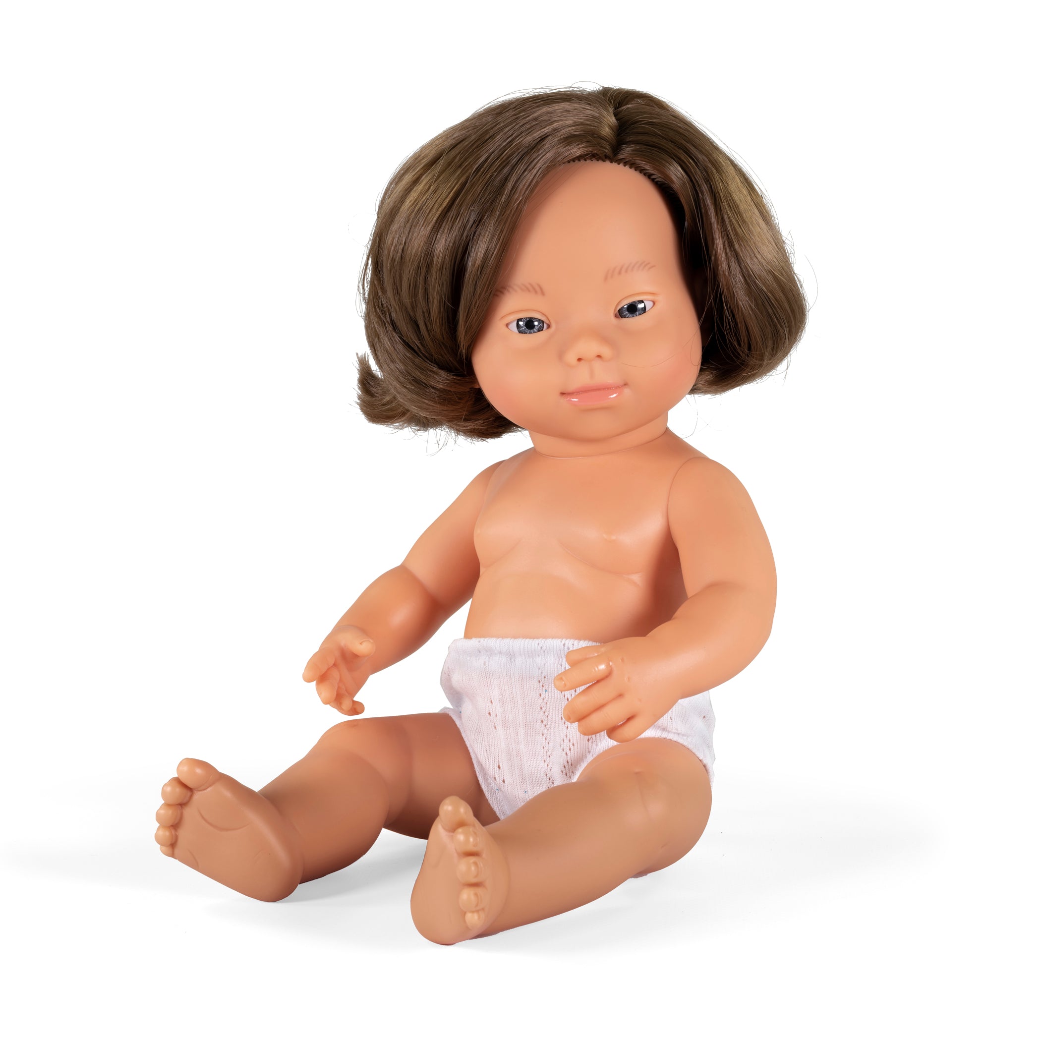 Anatomically Correct 15" Baby Doll, Down Syndrome Caucasian Girl