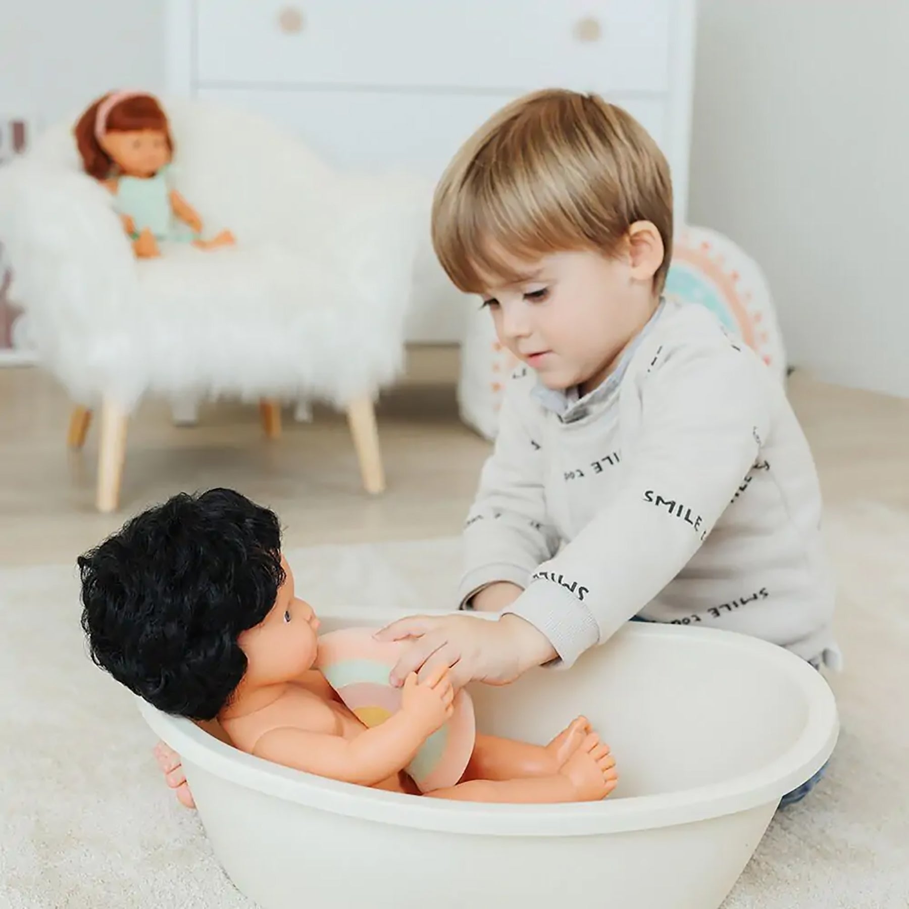 Bathtub and Rainbow Sponge Set