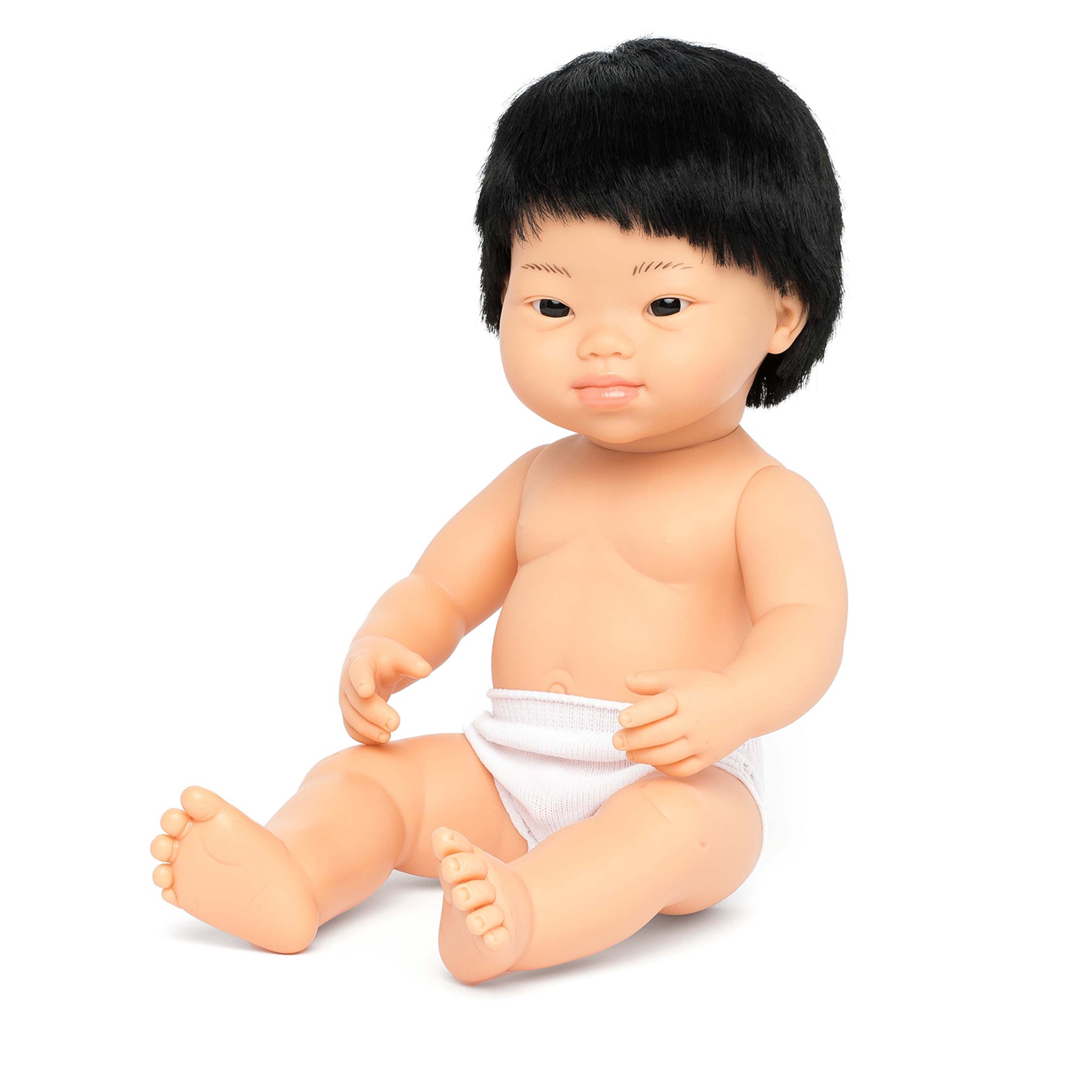 Anatomically Correct 15" Baby Doll, Down Syndrome Asian Boy