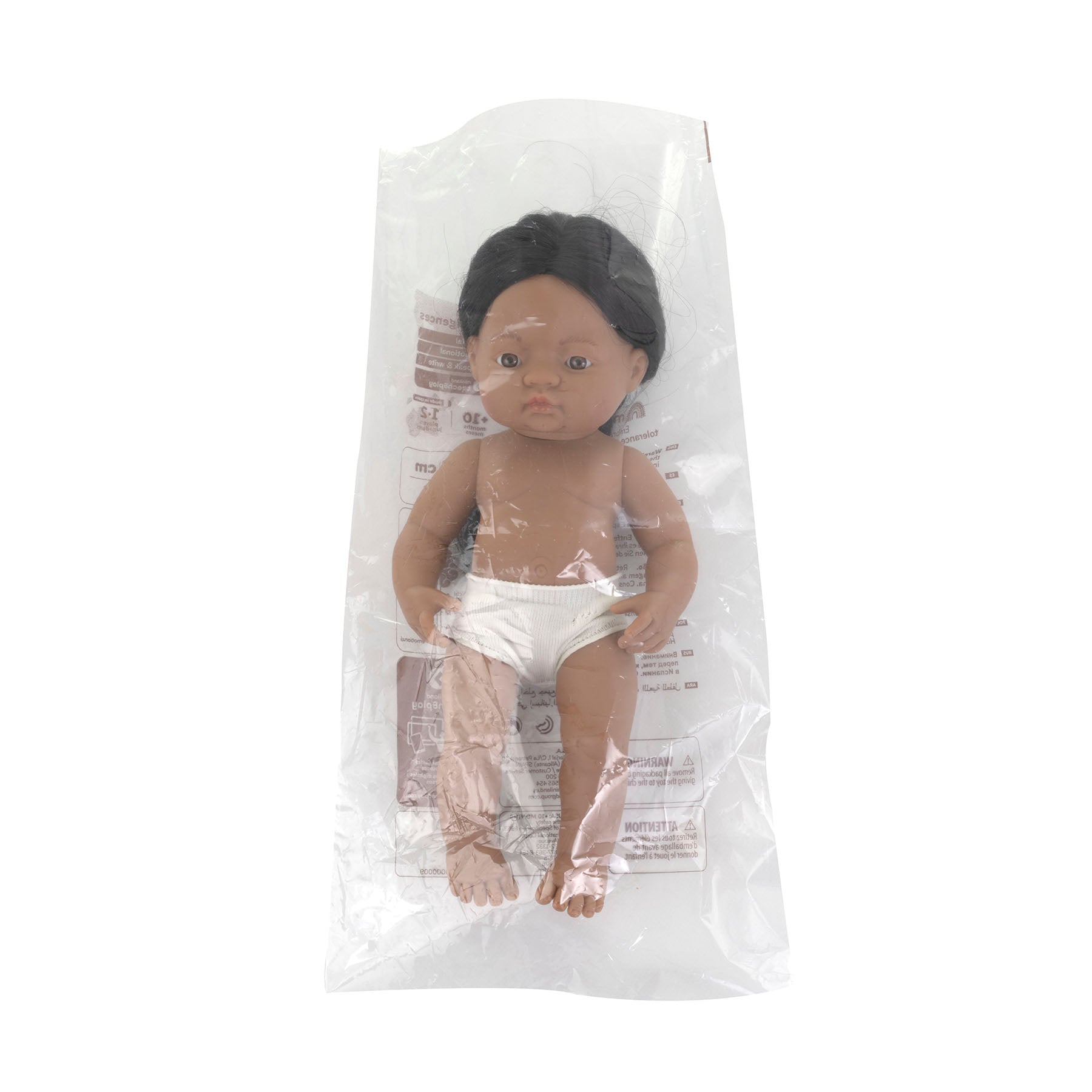 Anatomically Correct 15" Baby Doll, Native American Boy