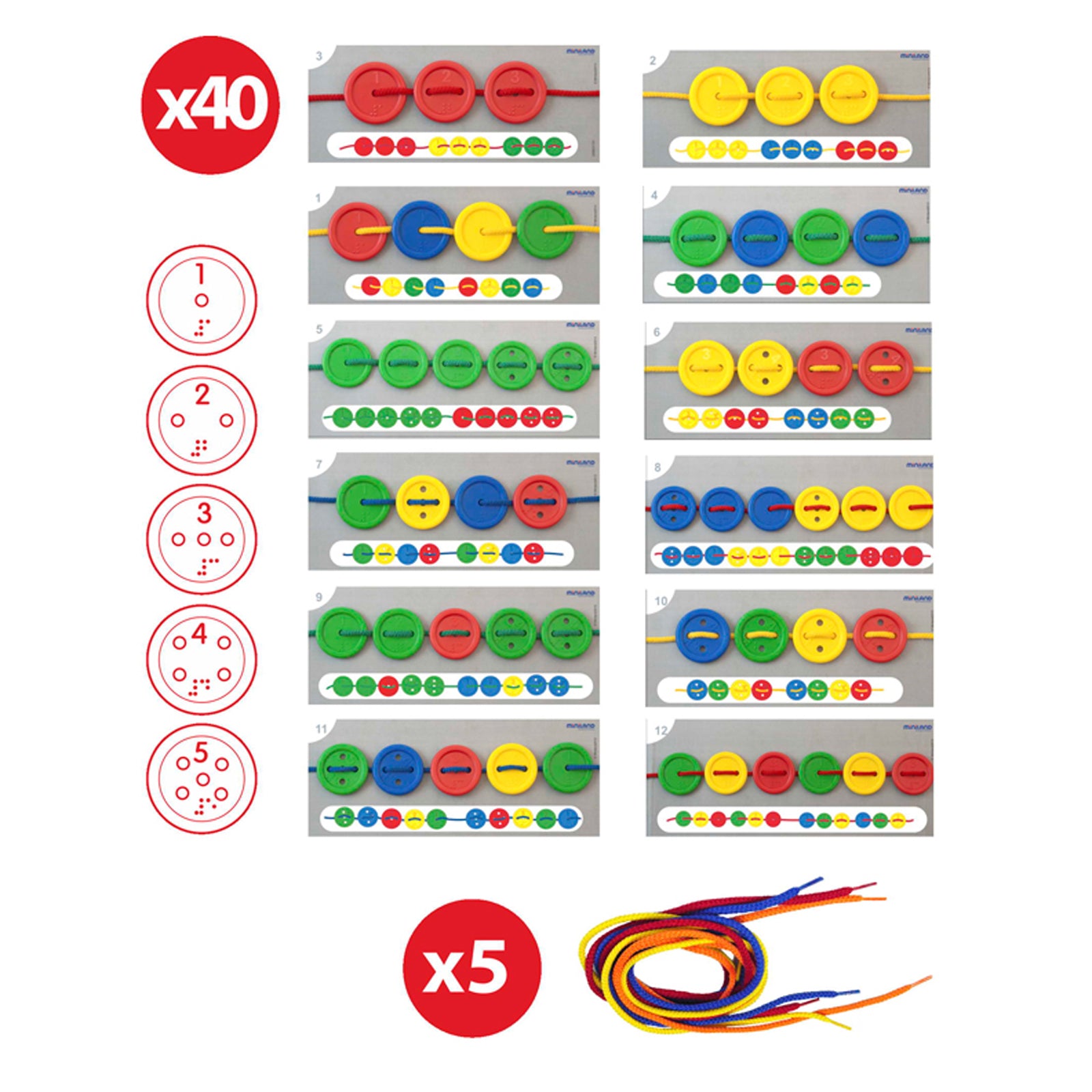 Activity Buttons, 57 Pieces - A1 School Supplies