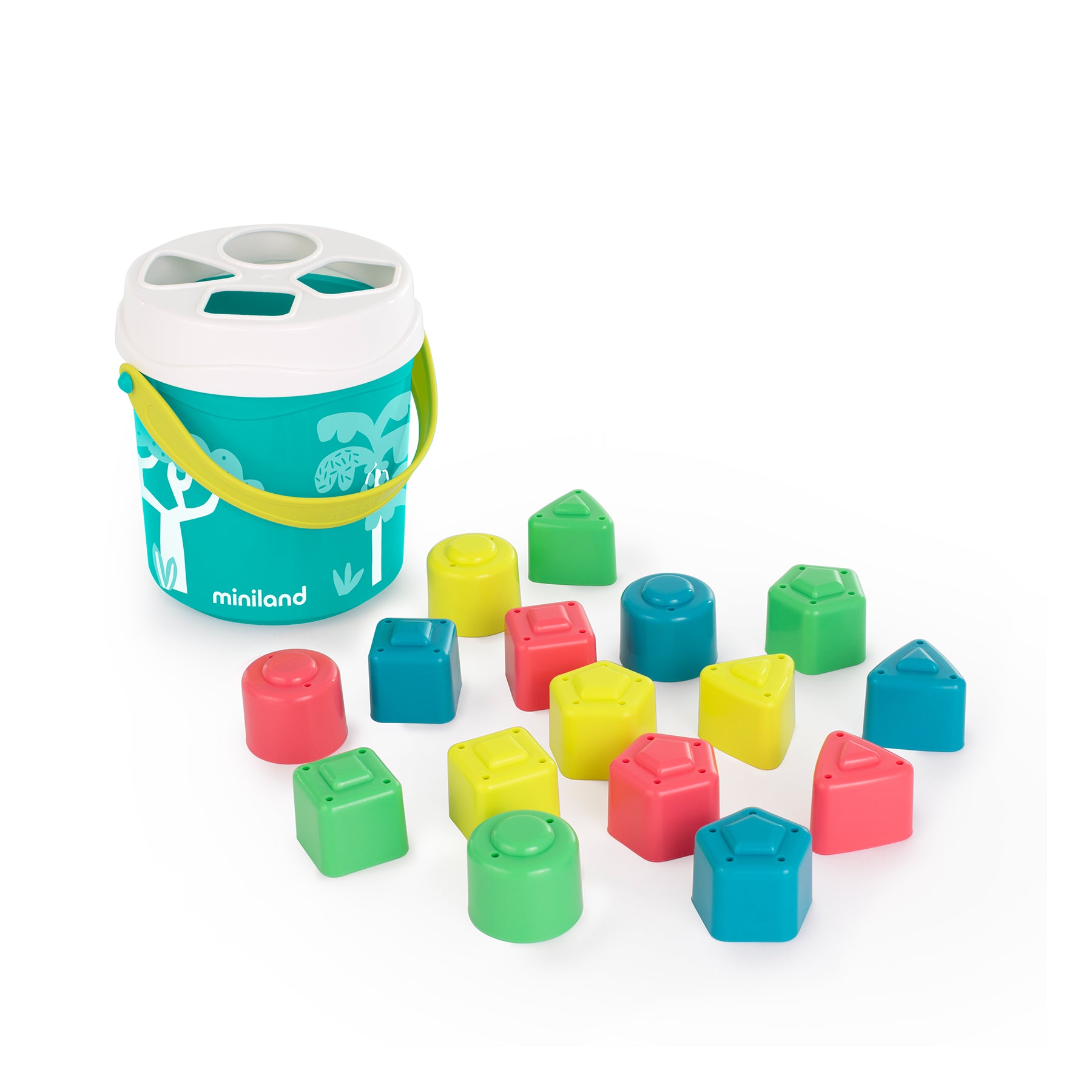 Feel to Learn: Shape Sorting Bucket, Turquoise