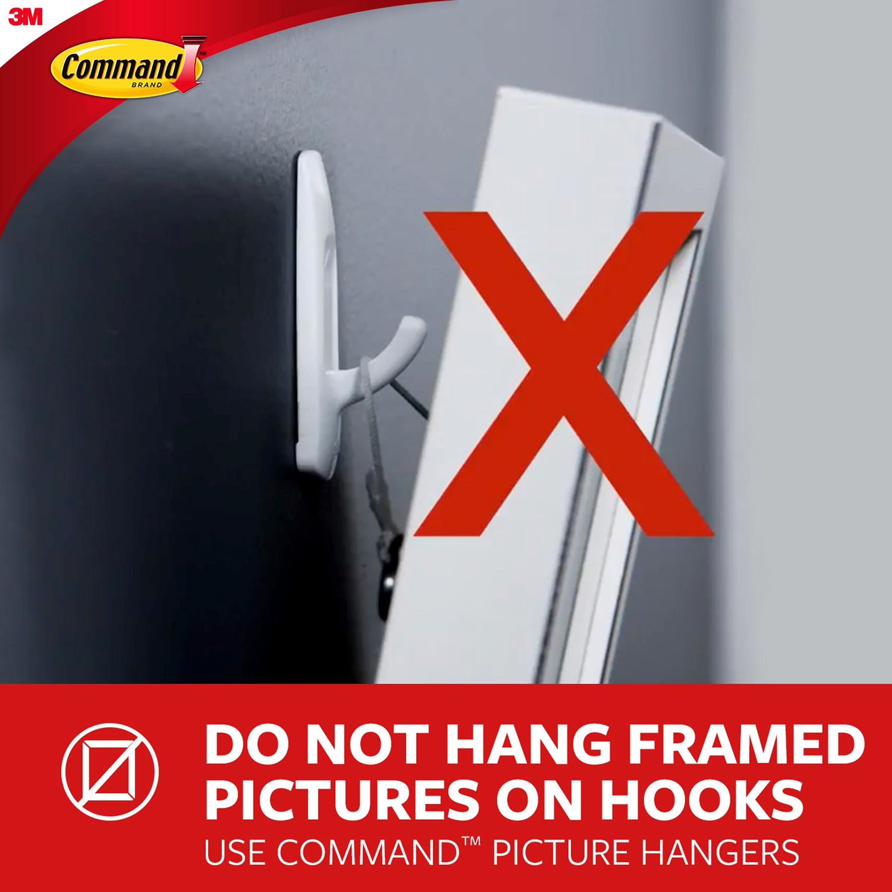 Command™ Large Utility Hooks Multi-Pack, 3 Per Pack, 3 Packs