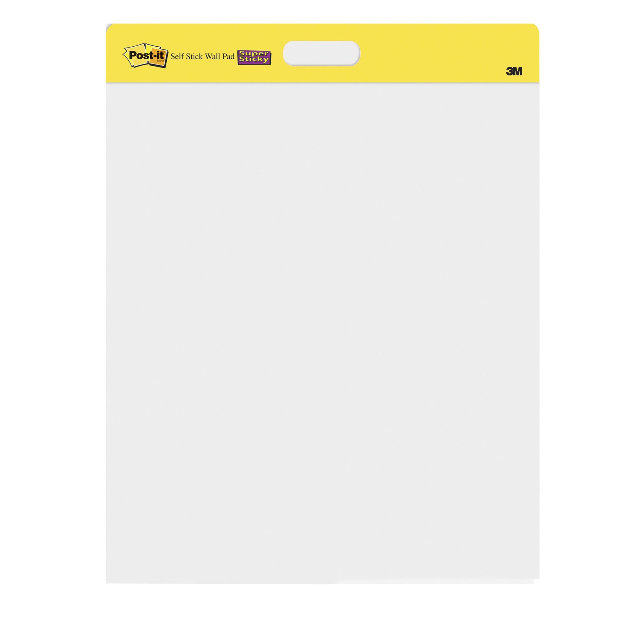 Wall Pad, 20 in x 23 in, White, 20 Sheets/Pad, 2 Pads/Pack, Mounts with Command™ Strips included