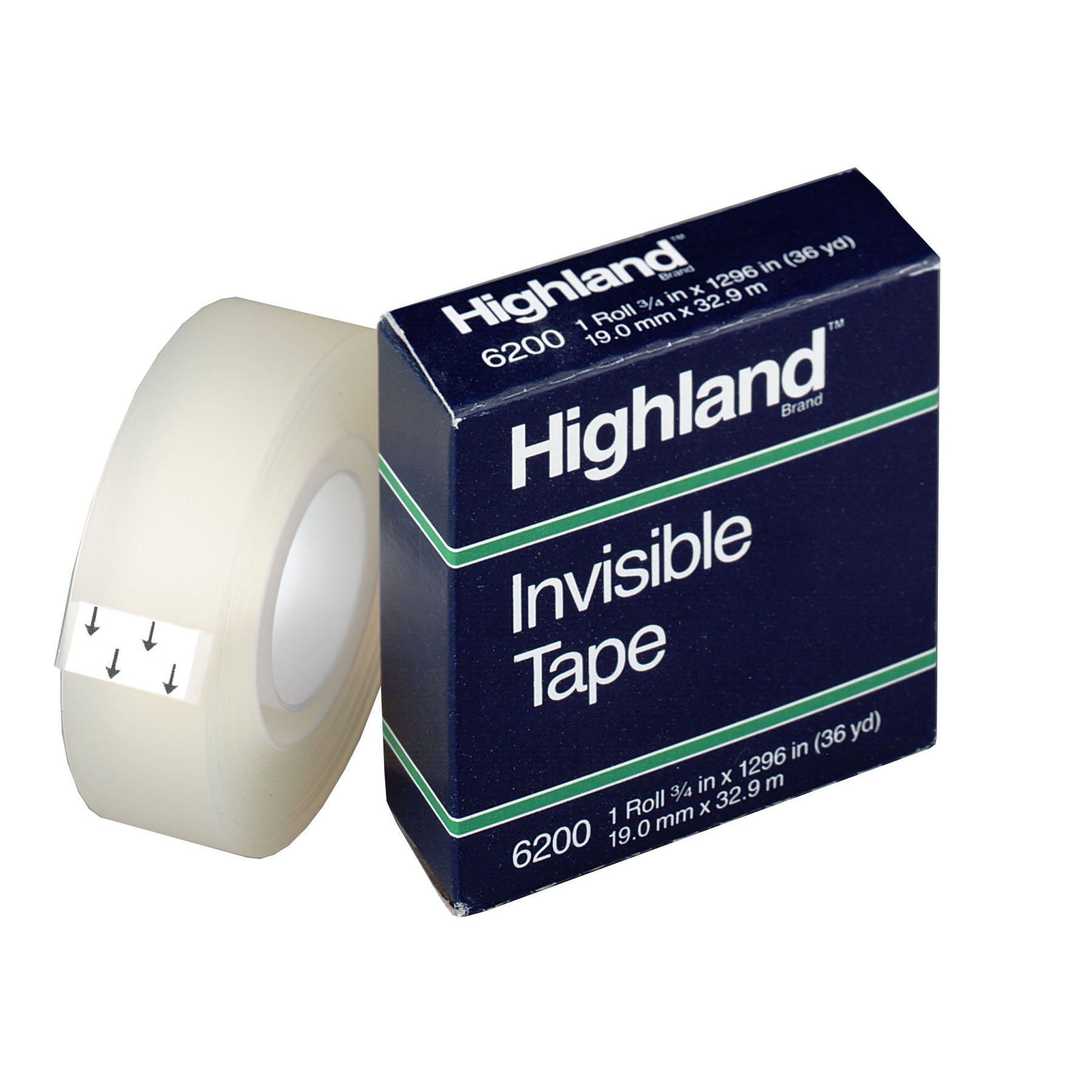 Invisible Tape, 3/4" x 1296", 6 Rolls