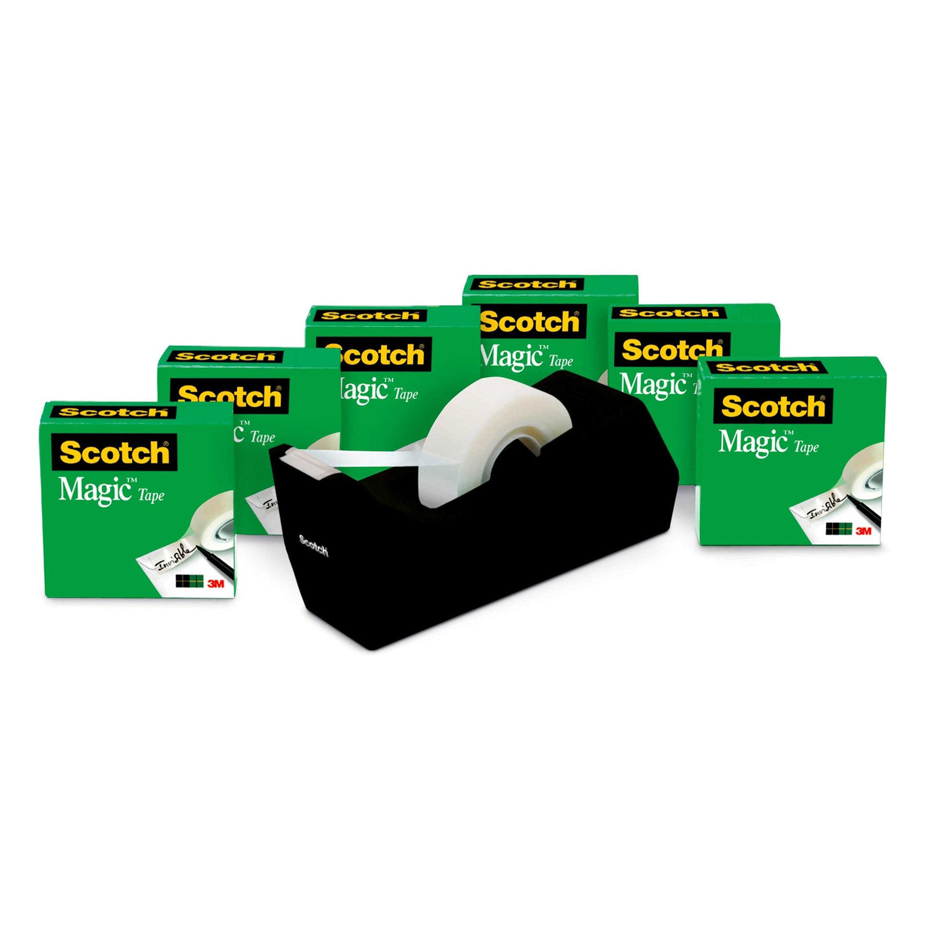 Magic™ Tape Refill Rolls, 3/4", 6 Count with Desktop Dispenser