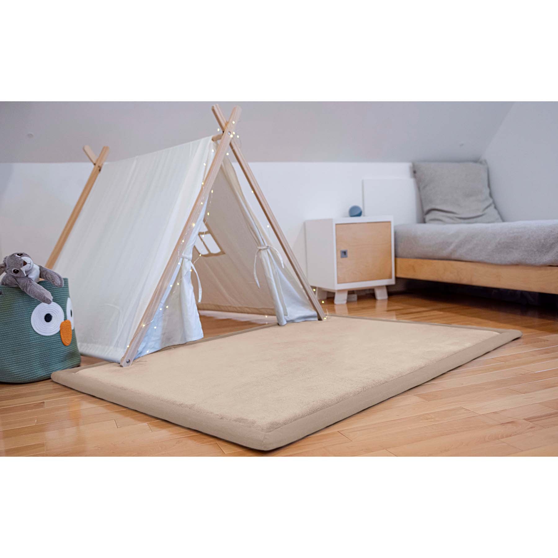 Tatami Play Mat, Sand, 100 x 150 x 3 cm