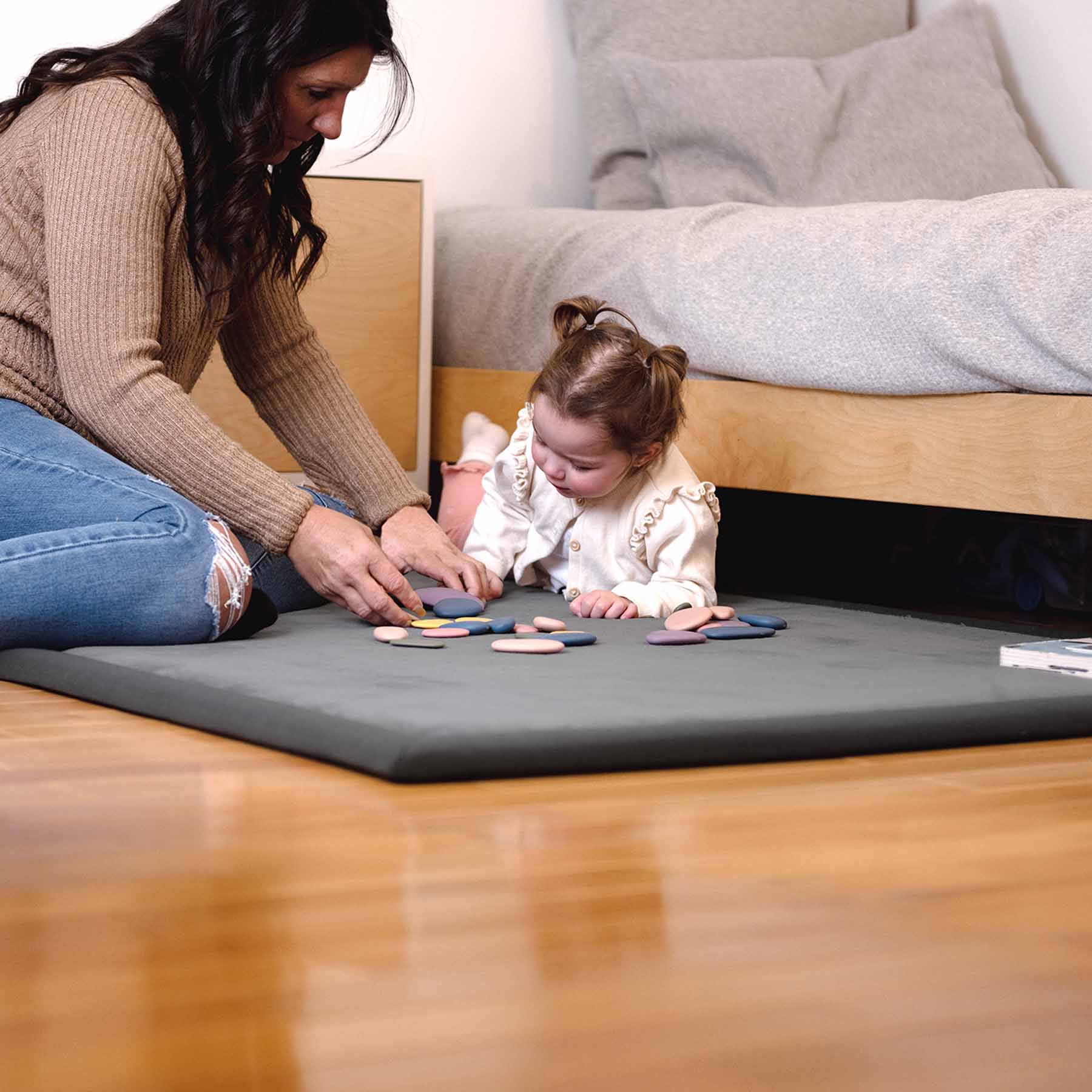 Tatami Play Mat, Granite, 100 x 150 x 3 cm