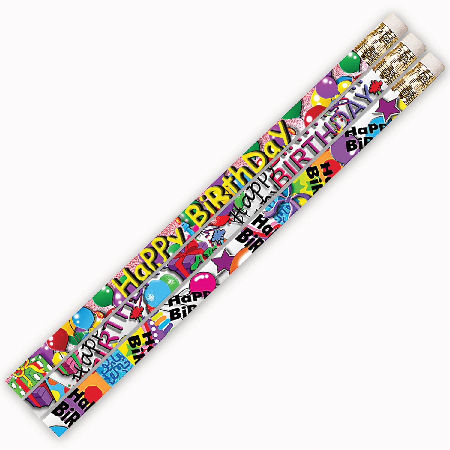 Birthday Supreme Motivational/Fun Pencils, Pack of 144