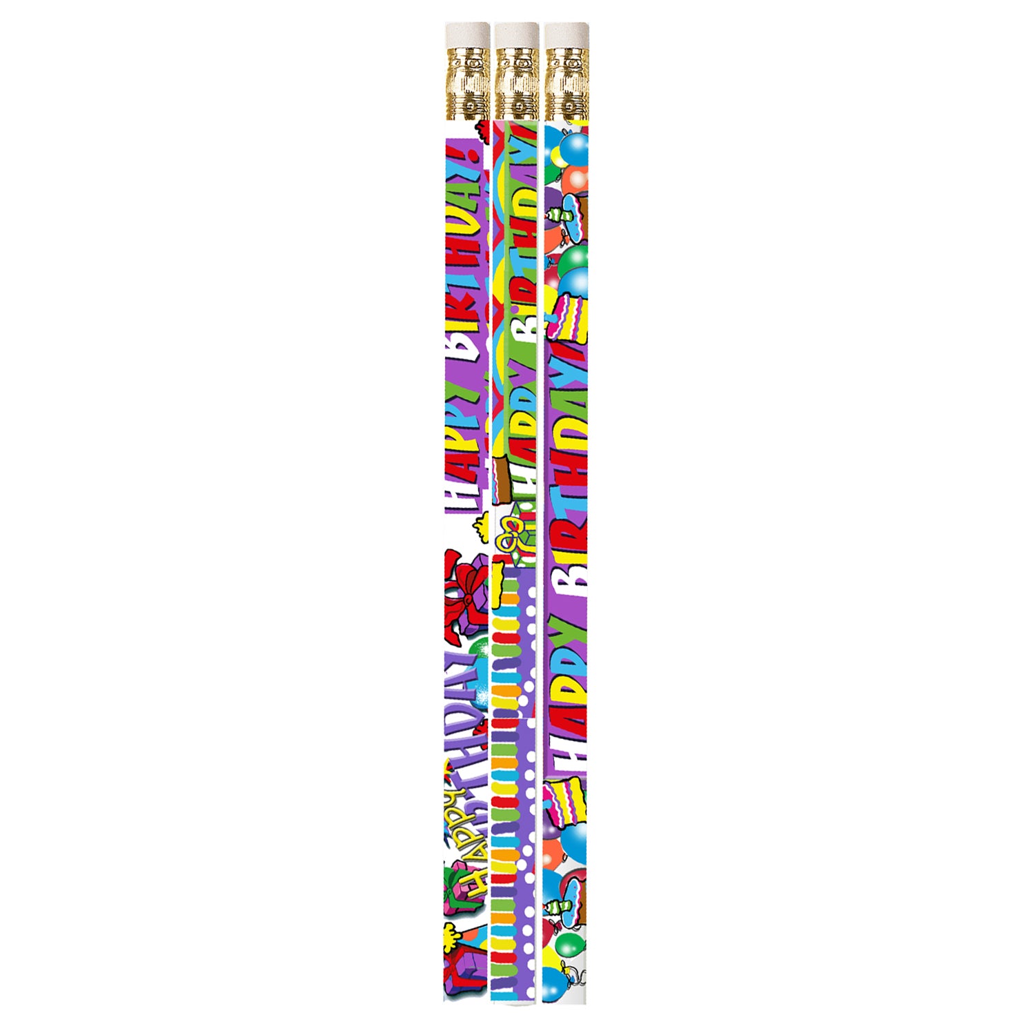 Birthday Supreme Motivational/Fun Pencils, Pack of 144