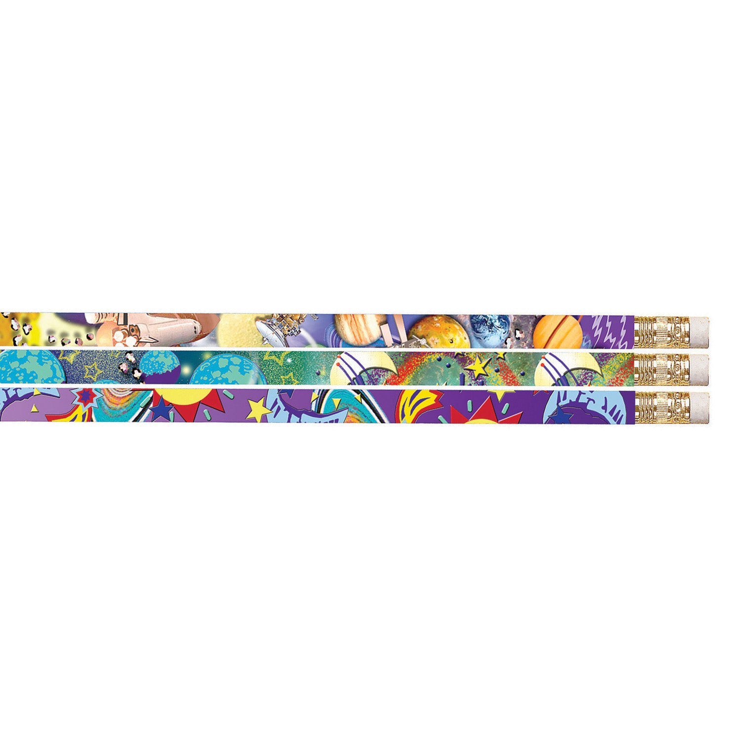 Galaxy Galore Motivational/Fun Pencils, Pack of 144