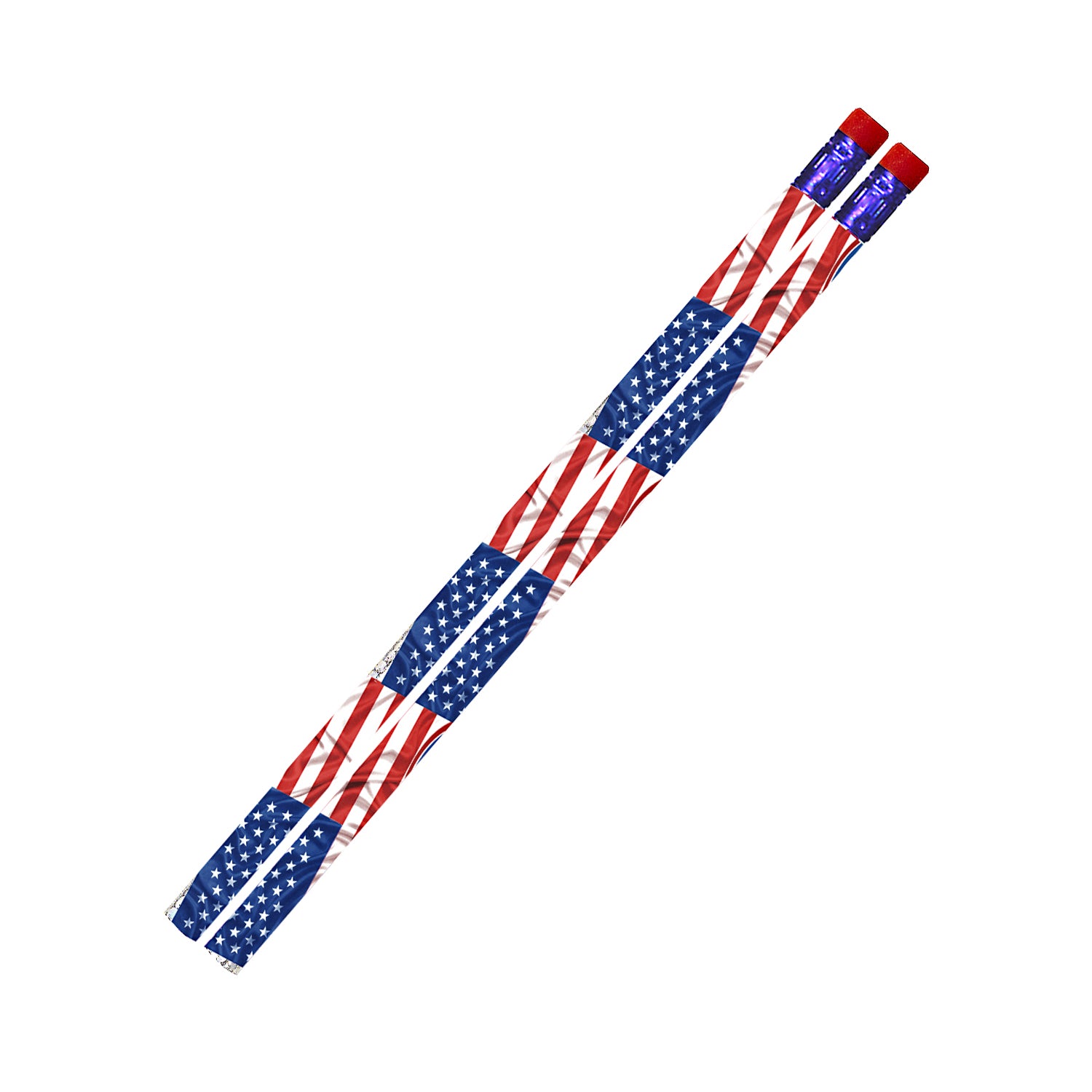 Flags & Fireworks Pencil, 12 Per Pack, 12 Packs