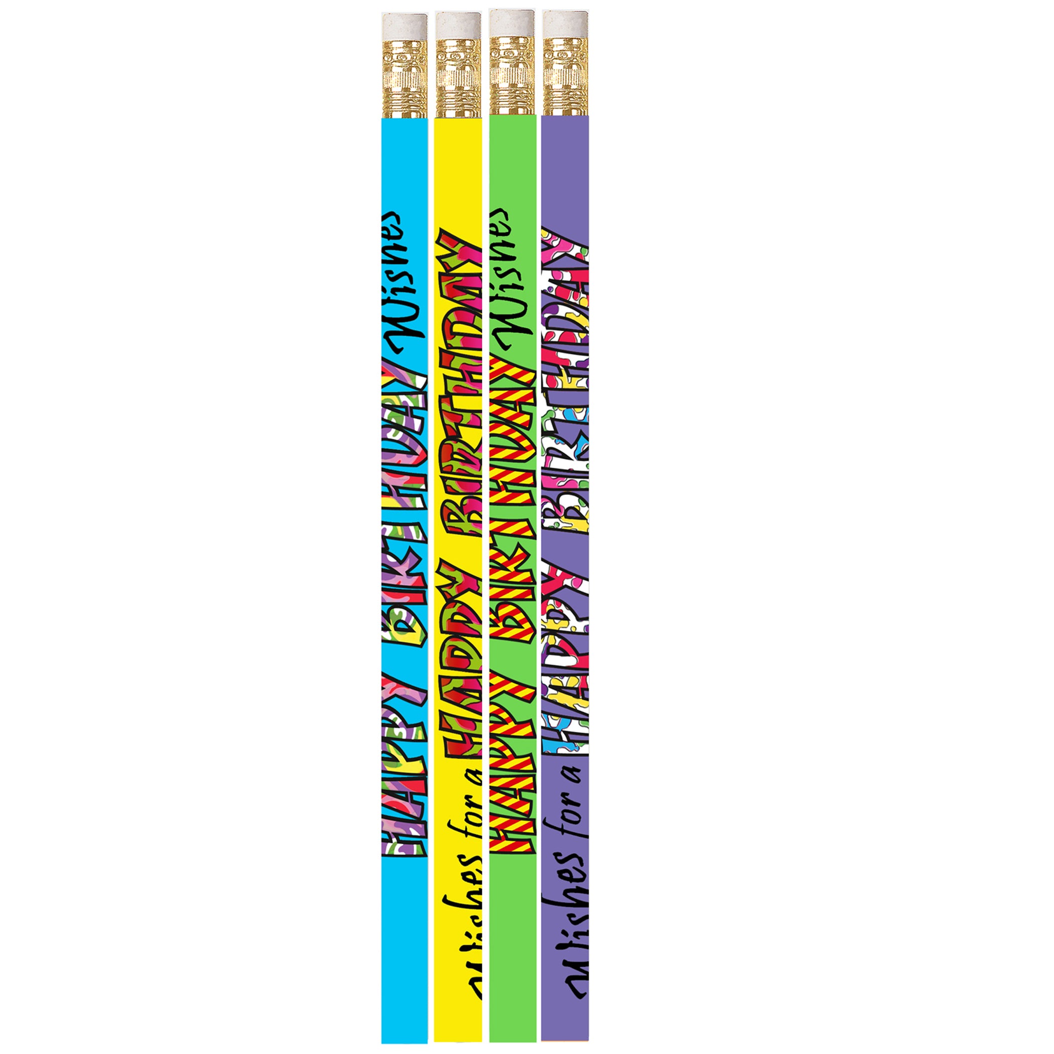 Musgrave Happy Birthday Wishes Pencil, Pack of 144