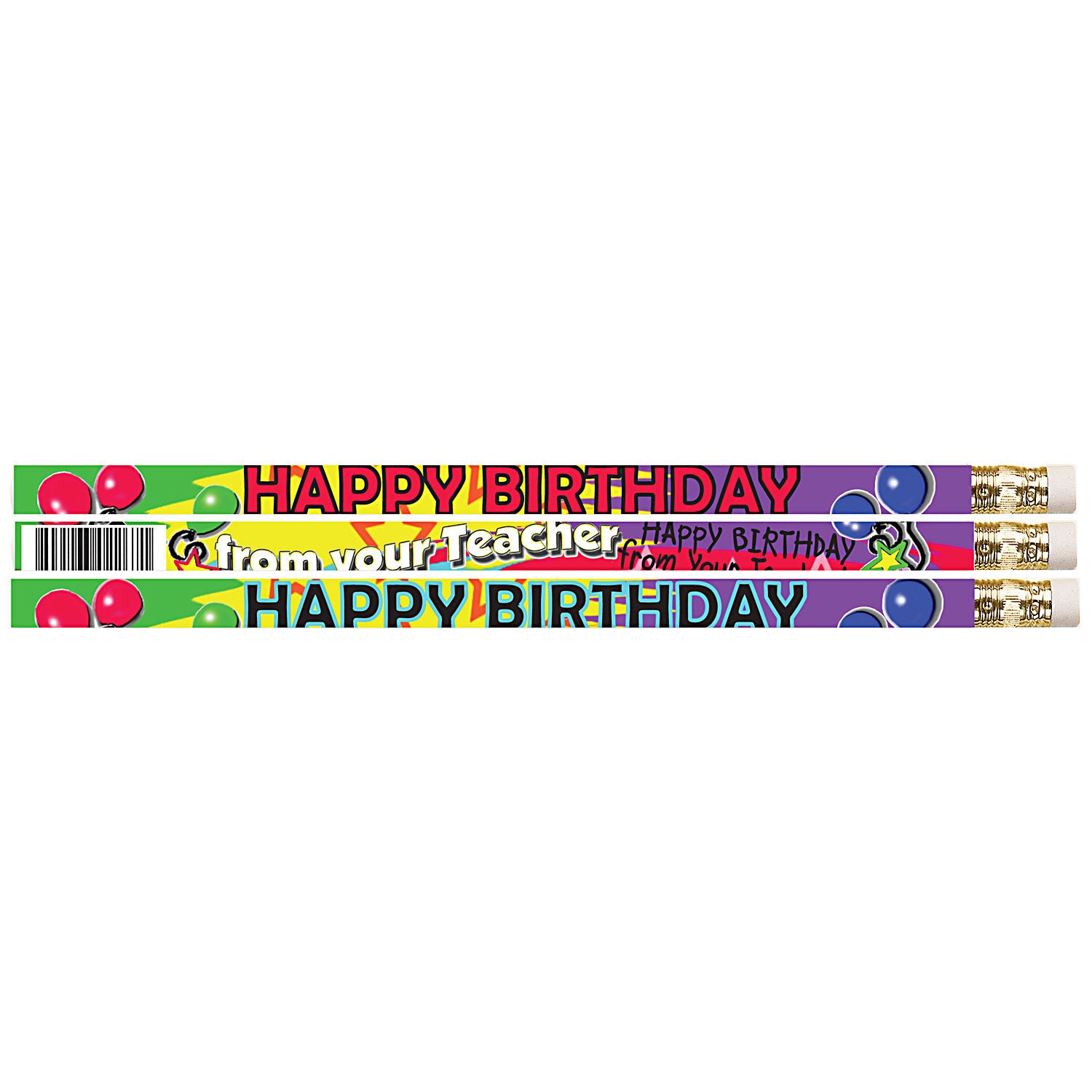 Happy Birthday From Your Teacher Motivational Pencil, Pack of 144