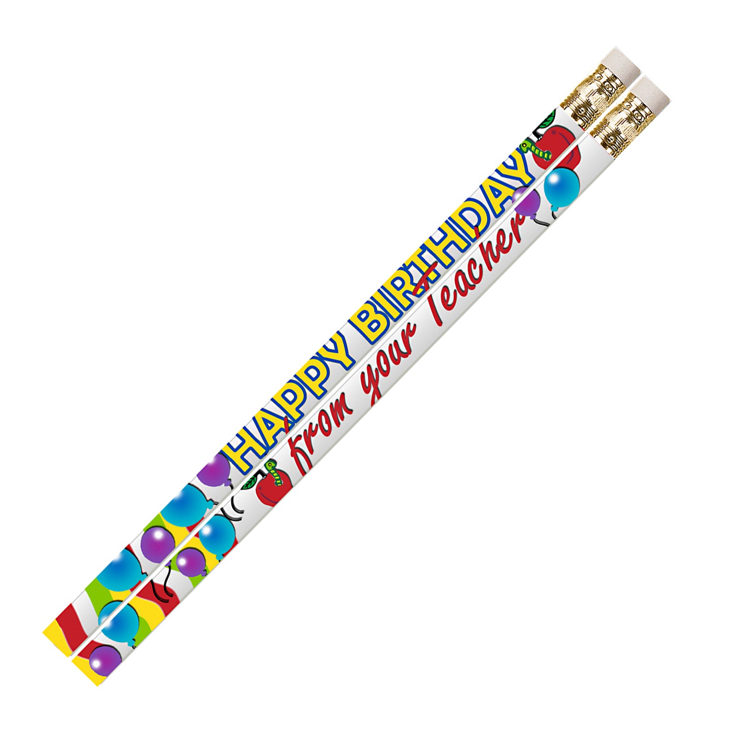 Happy Birthday From Your Teacher Motivational Pencil, Pack of 144